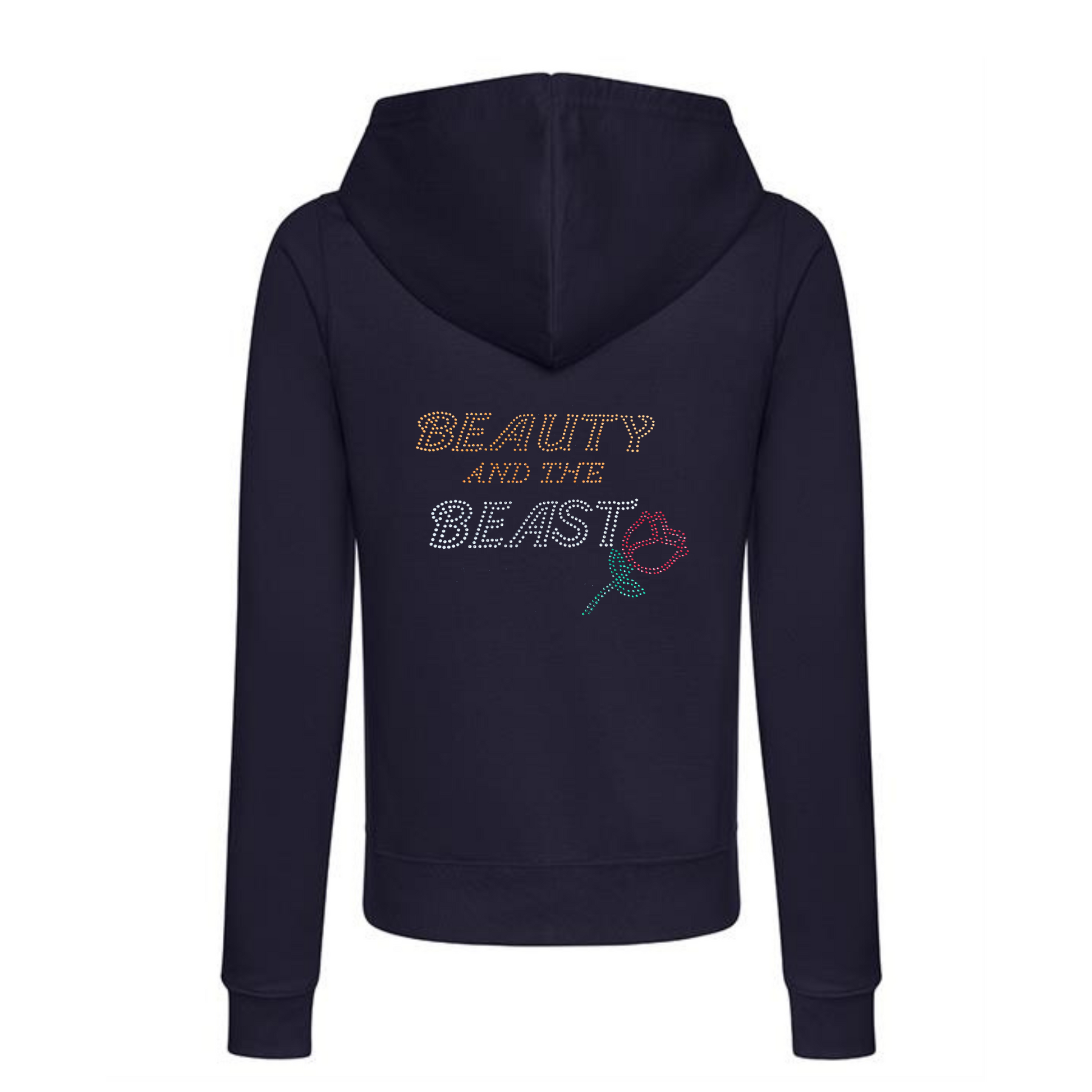 Beauty and the Beast Zipped Hoodie adult