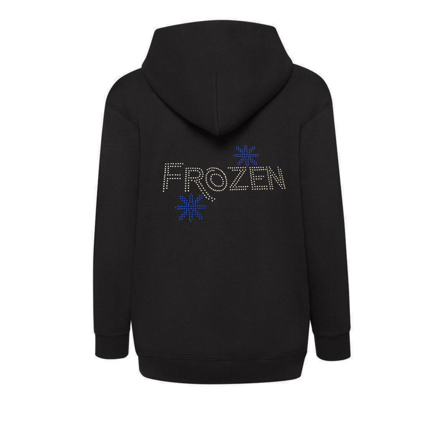Frozen musical bling snowflake Children's Zipped Hoodie