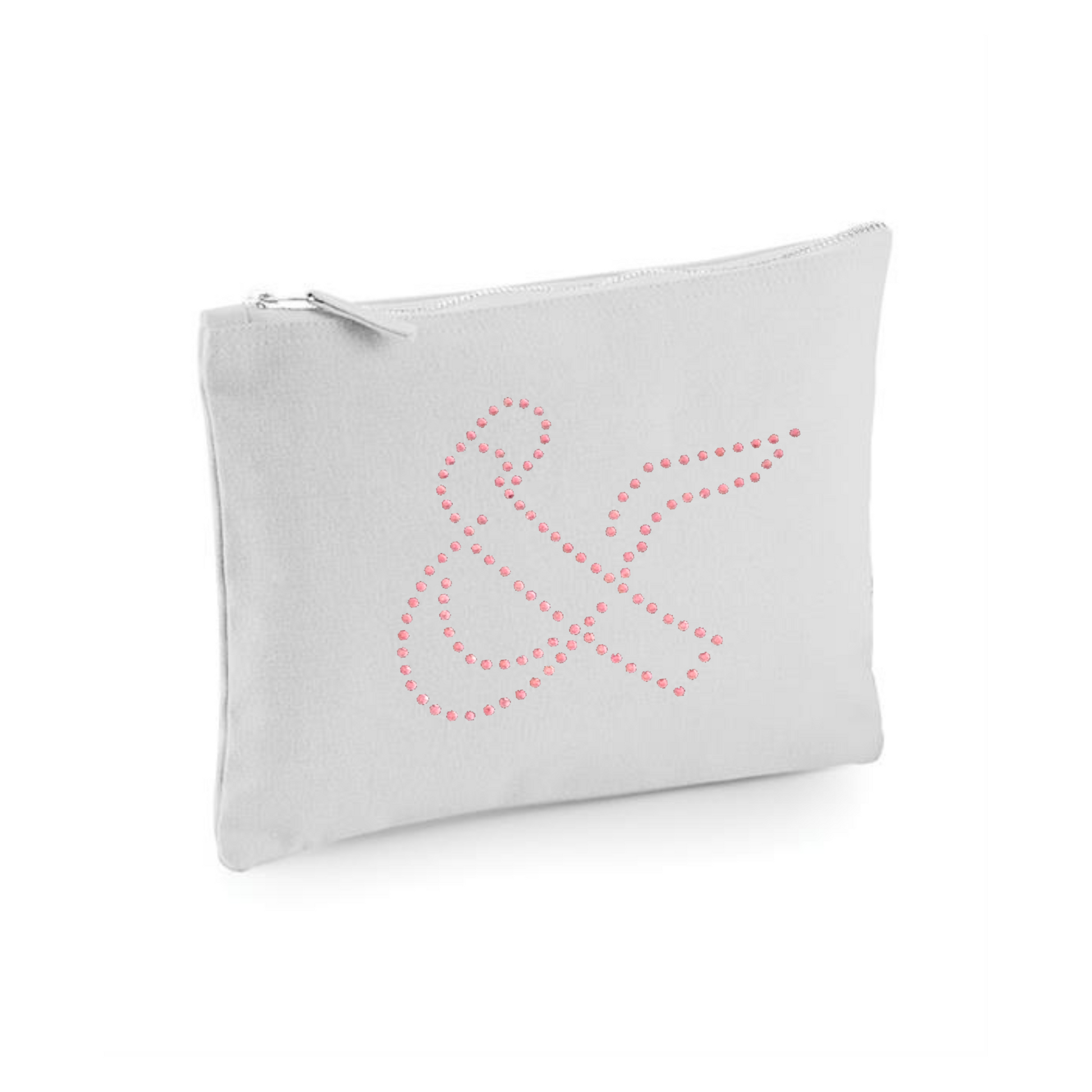 and Juliet, &Juliet zip up make up bag or cosmetic purse with bling detail