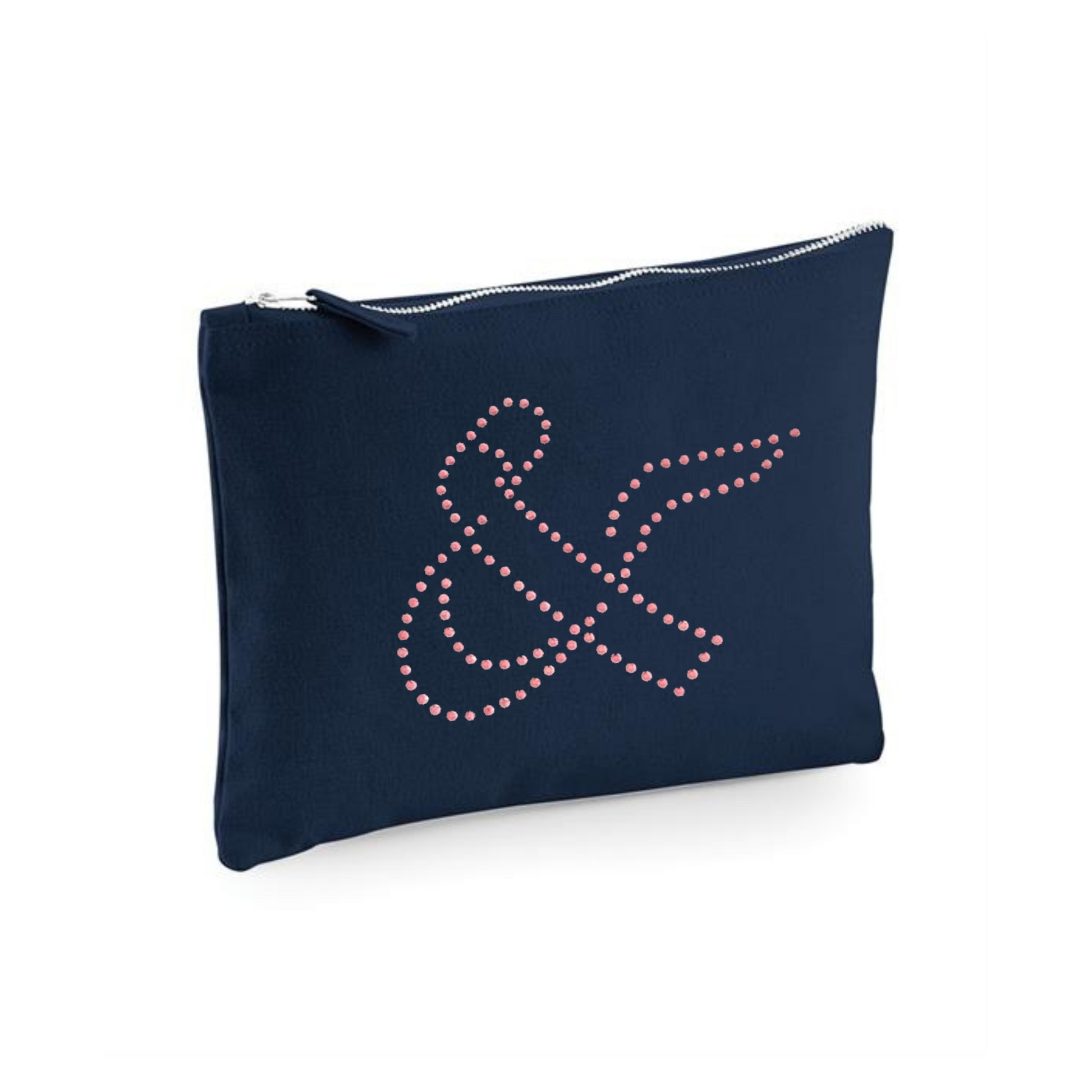 and Juliet, &Juliet zip up make up bag or cosmetic purse with bling detail