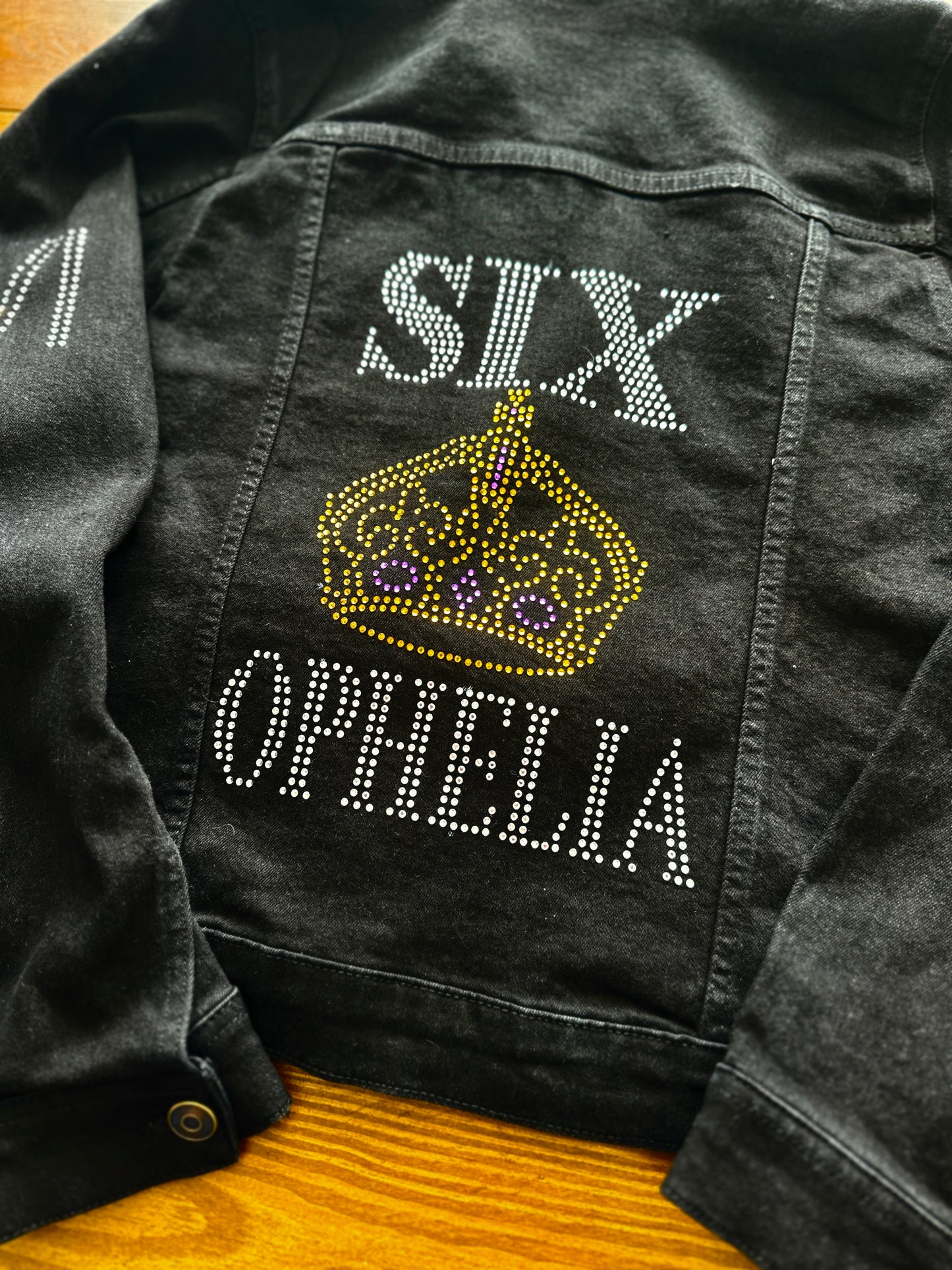 Six the musical denim jacket
