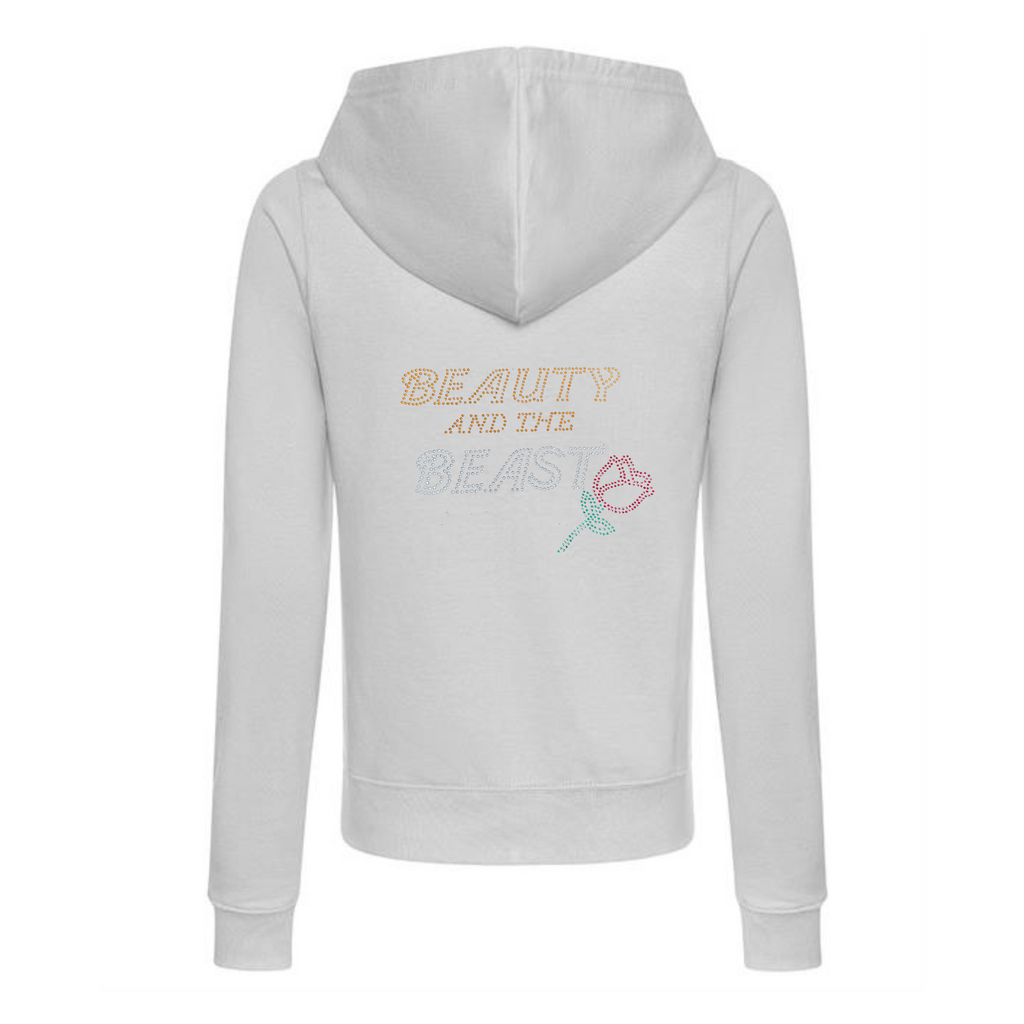 Beauty and the Beast Double design Zipped Hoodie adult