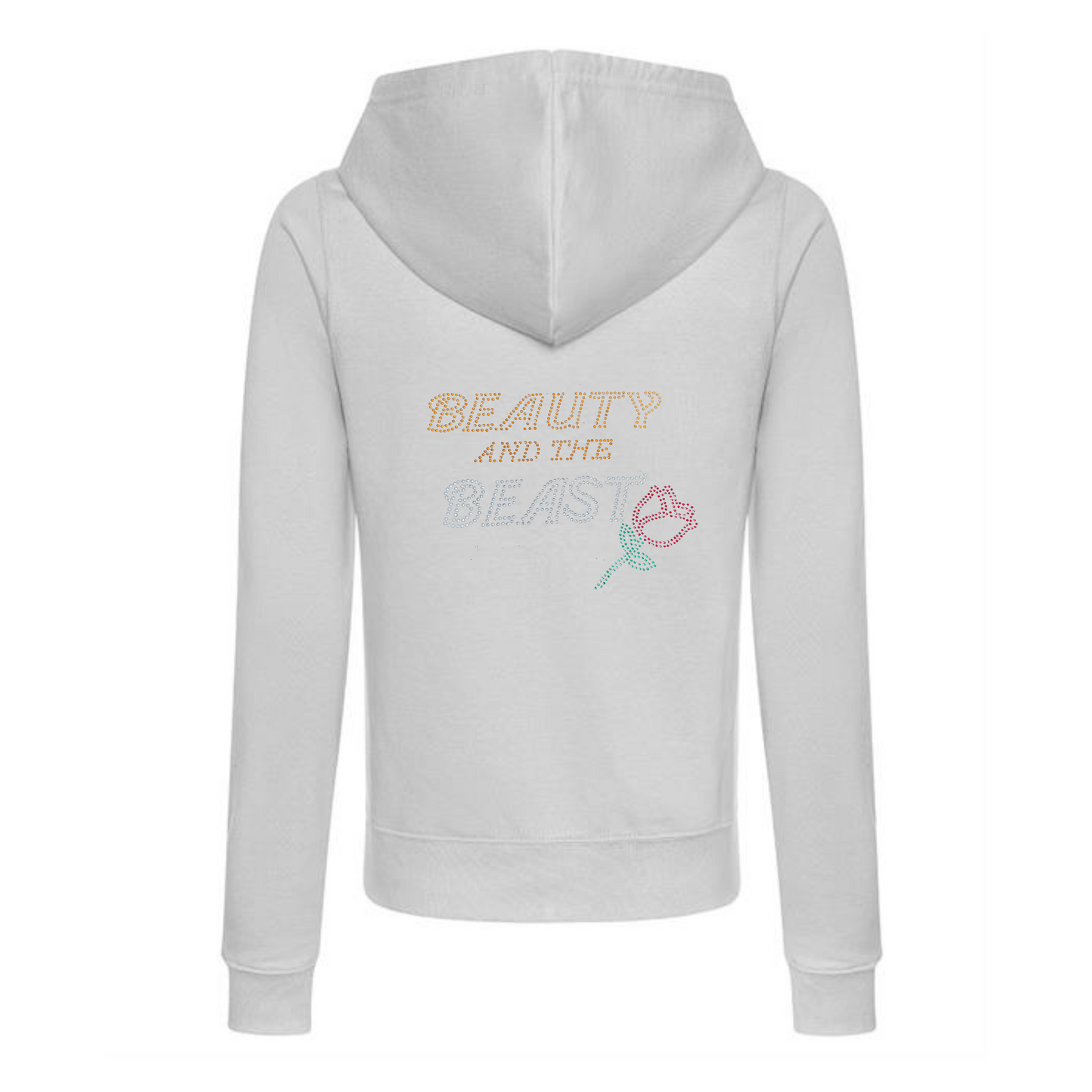 Beauty and the Beast Zipped Hoodie adult