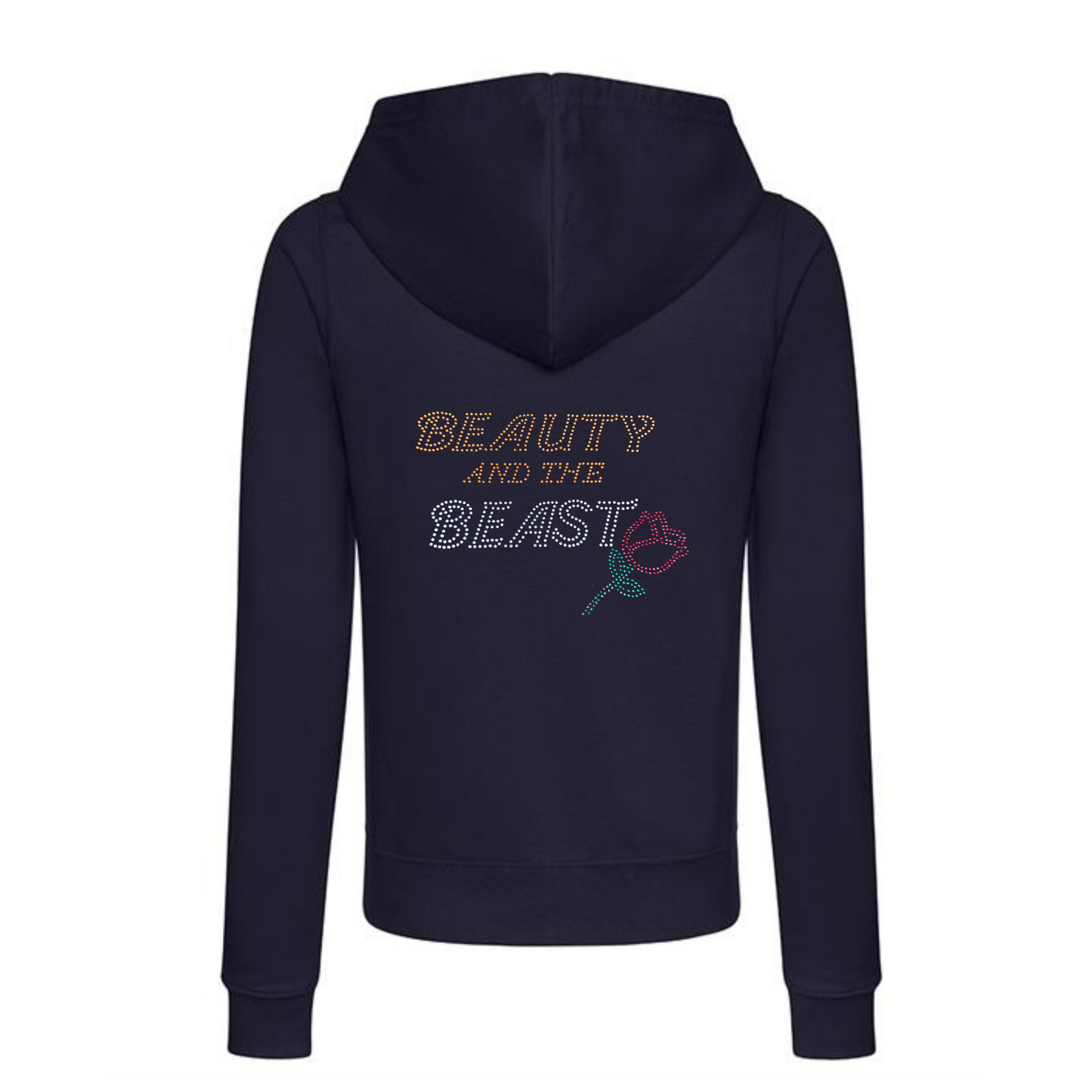 Beauty and the Beast Double design Zipped Hoodie adult