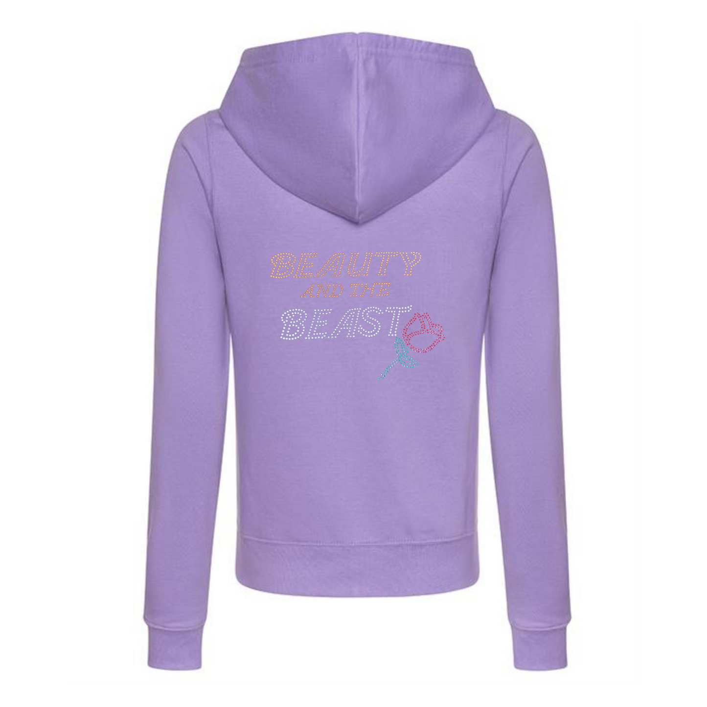 Beauty and the Beast Zipped Hoodie adult