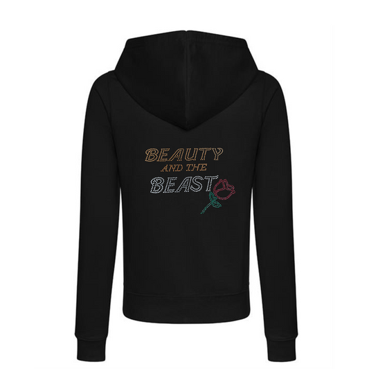 Beauty and the Beast Zipped Hoodie adult