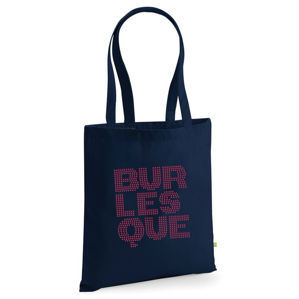 Burlesque musical, theatre tote bag, bag with logo