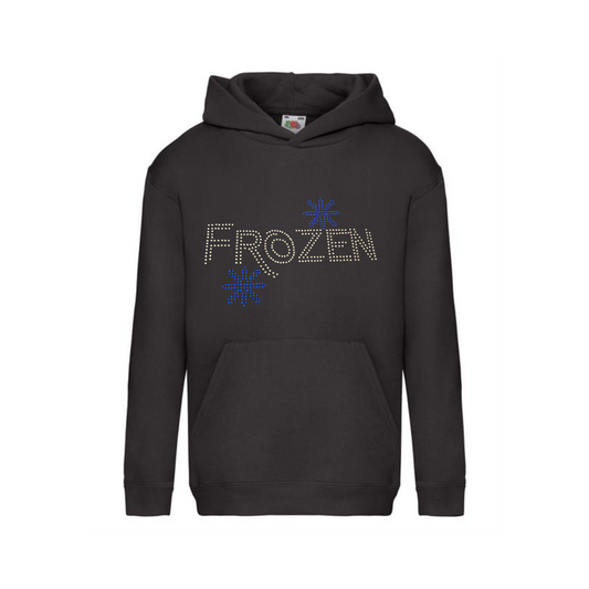 Frozen musical bling snowflake Children's pullover Hoodie