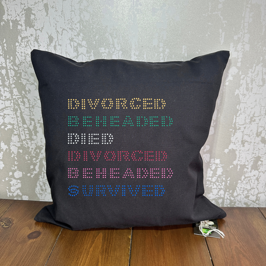 Six the musical quote inspired musical design, cotton cushion cover