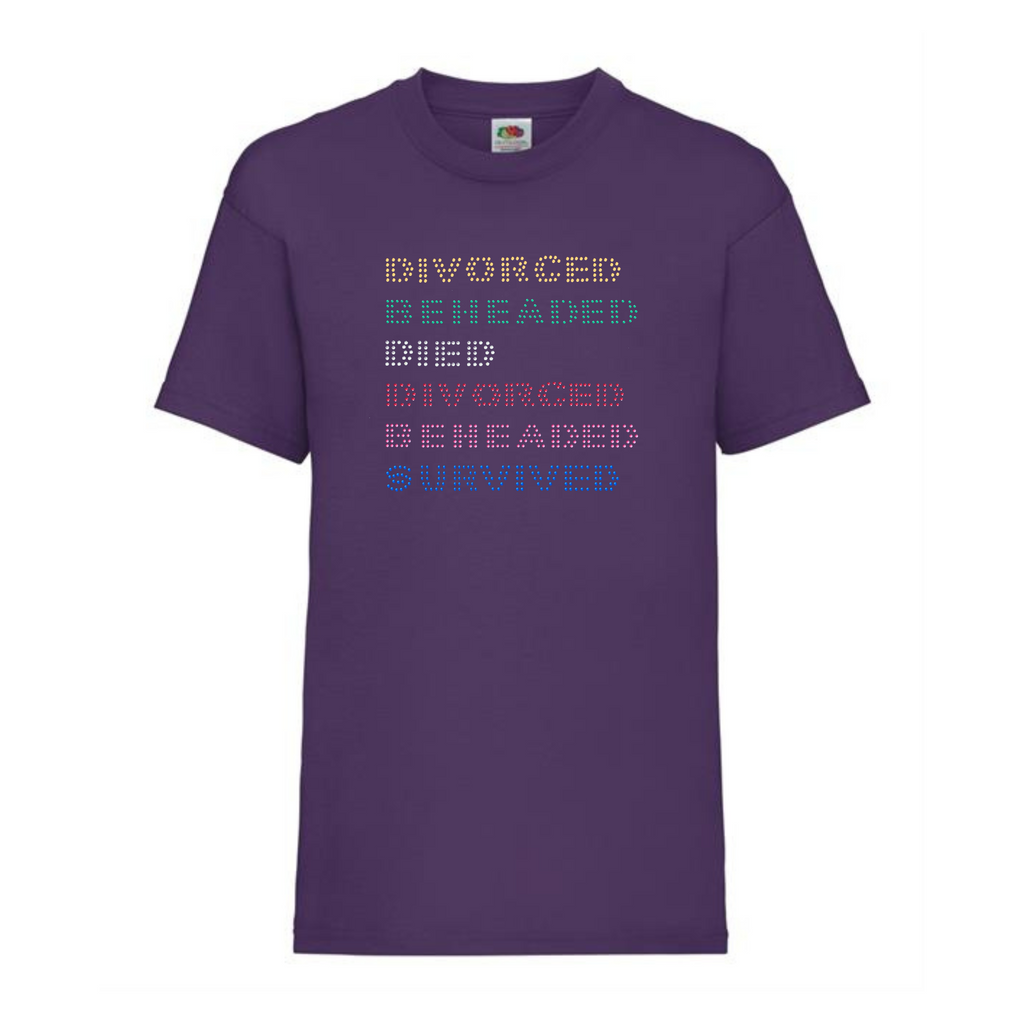 Six Divorced Beheaded Survived T-shirt Children's