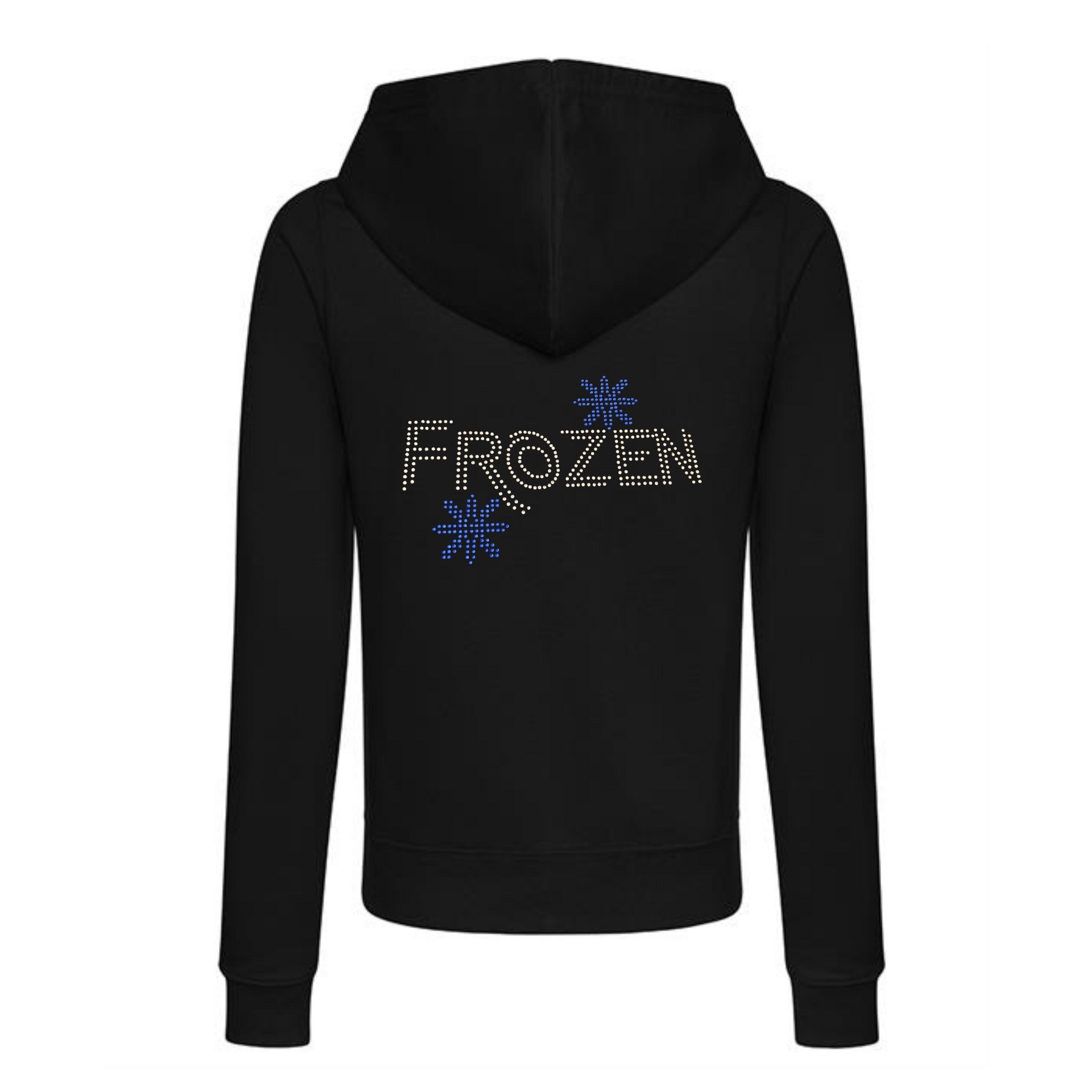 Frozen musical snowflake design adult Zipped Hoodie Bling it On