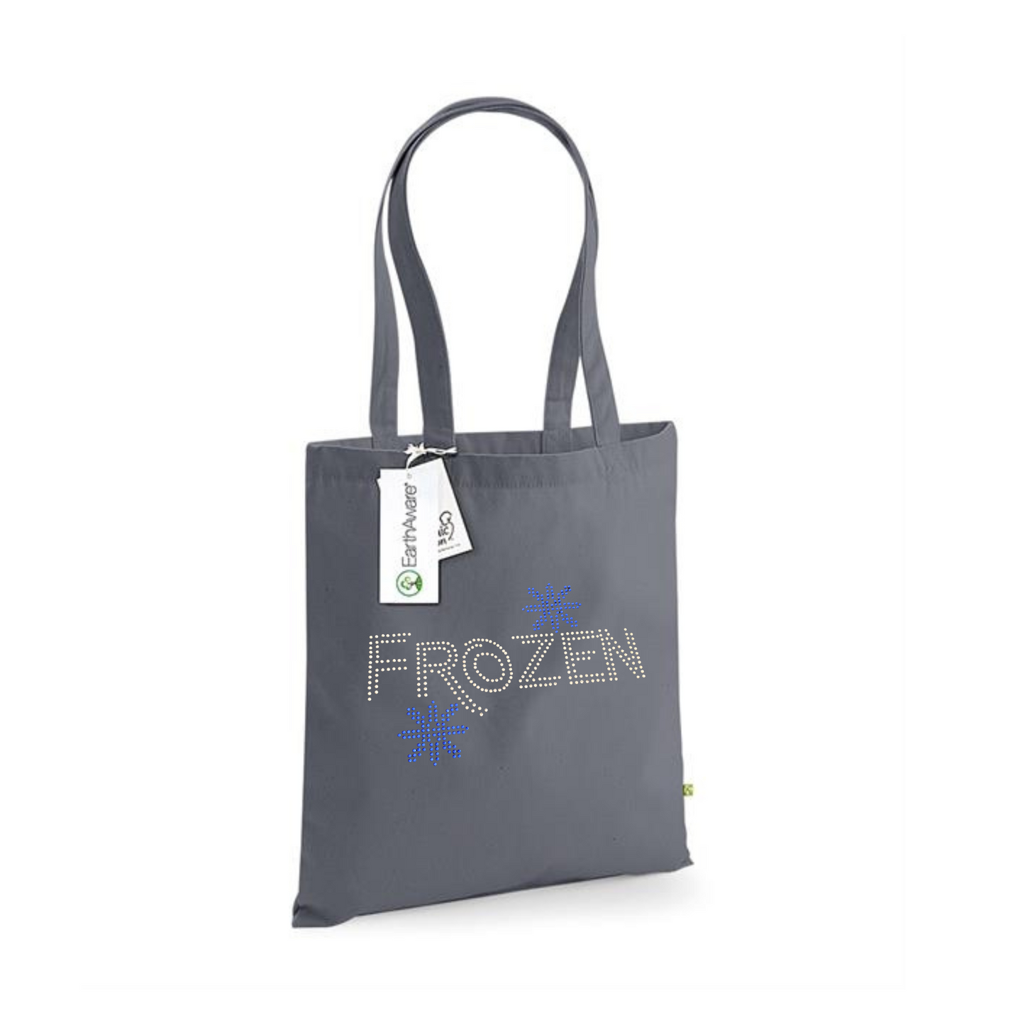 Frozen musical bling snowflake heavy cotton Tote Bag