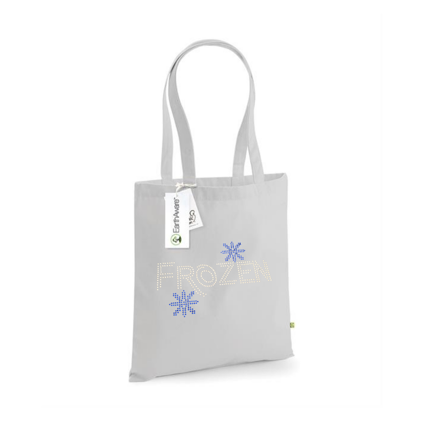 Frozen musical bling snowflake heavy cotton Tote Bag
