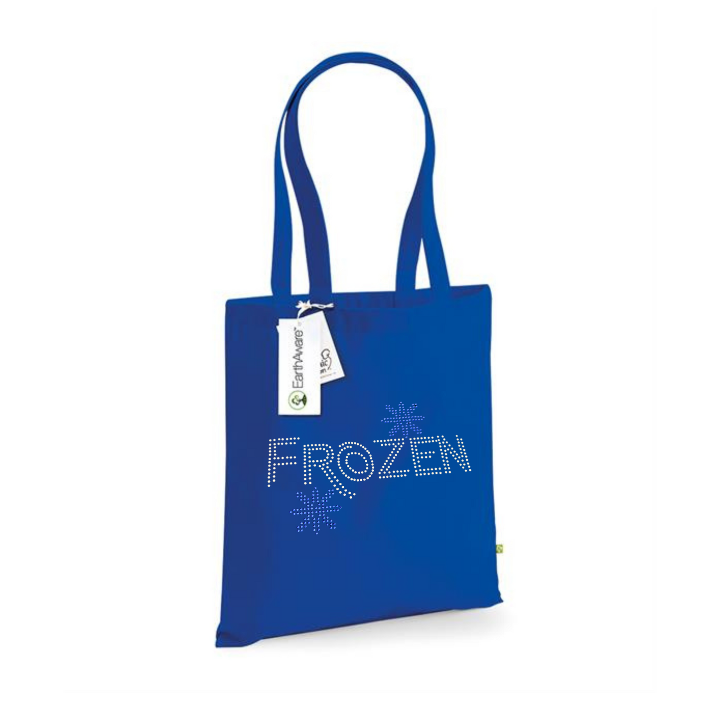 Frozen musical bling snowflake heavy cotton Tote Bag