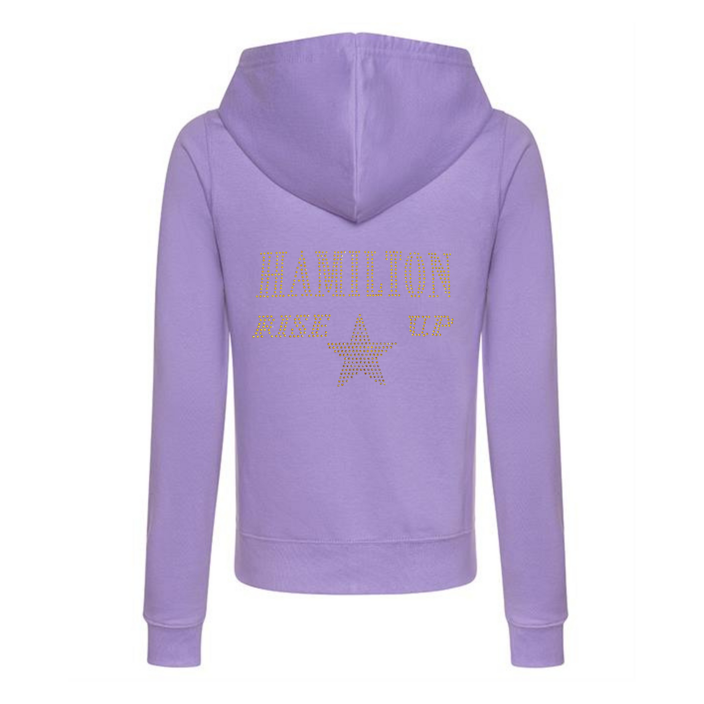 Hamilton musical theatre Rise Up double design zip hoodie