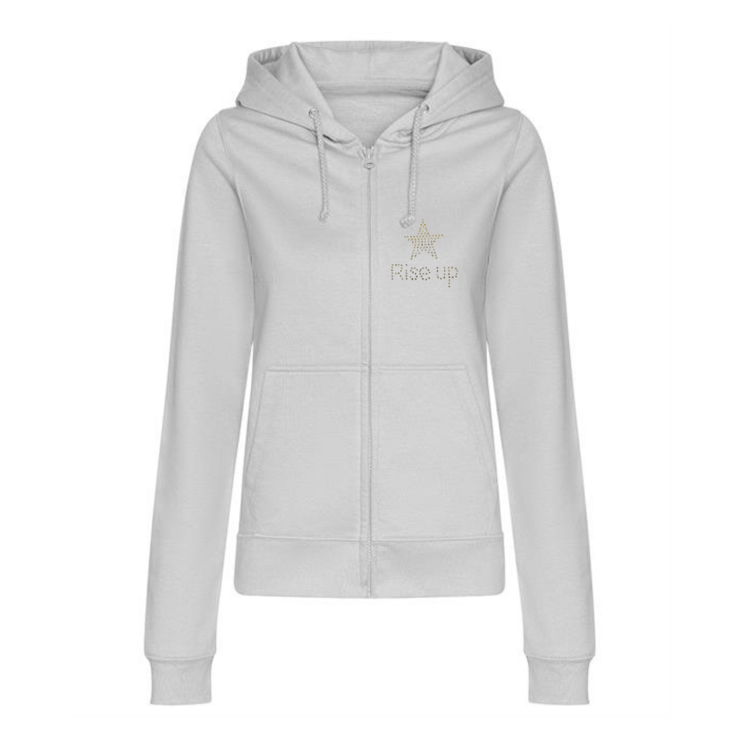 Hamilton musical theatre Rise Up double design zip hoodie