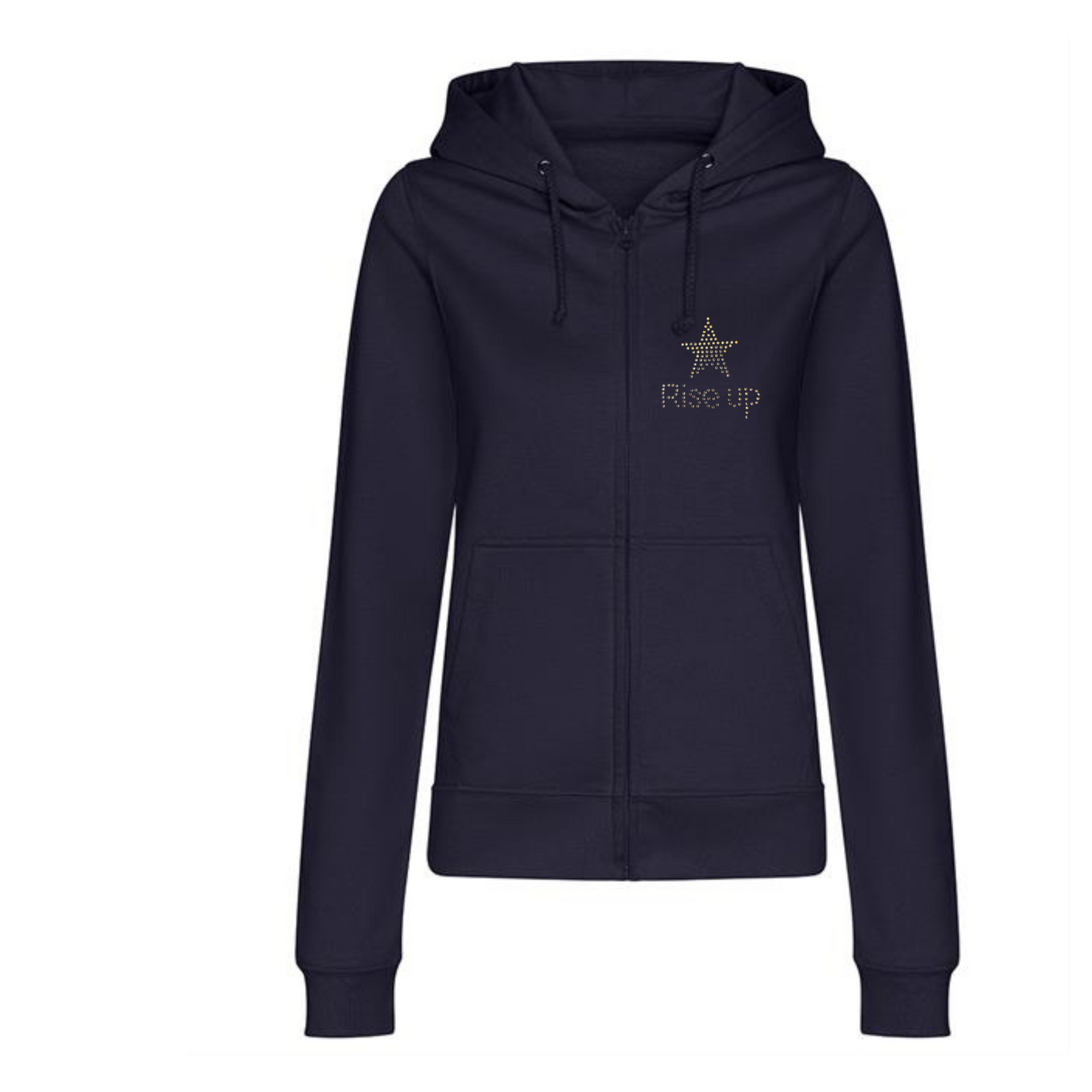 Hamilton musical theatre Rise Up double design zip hoodie