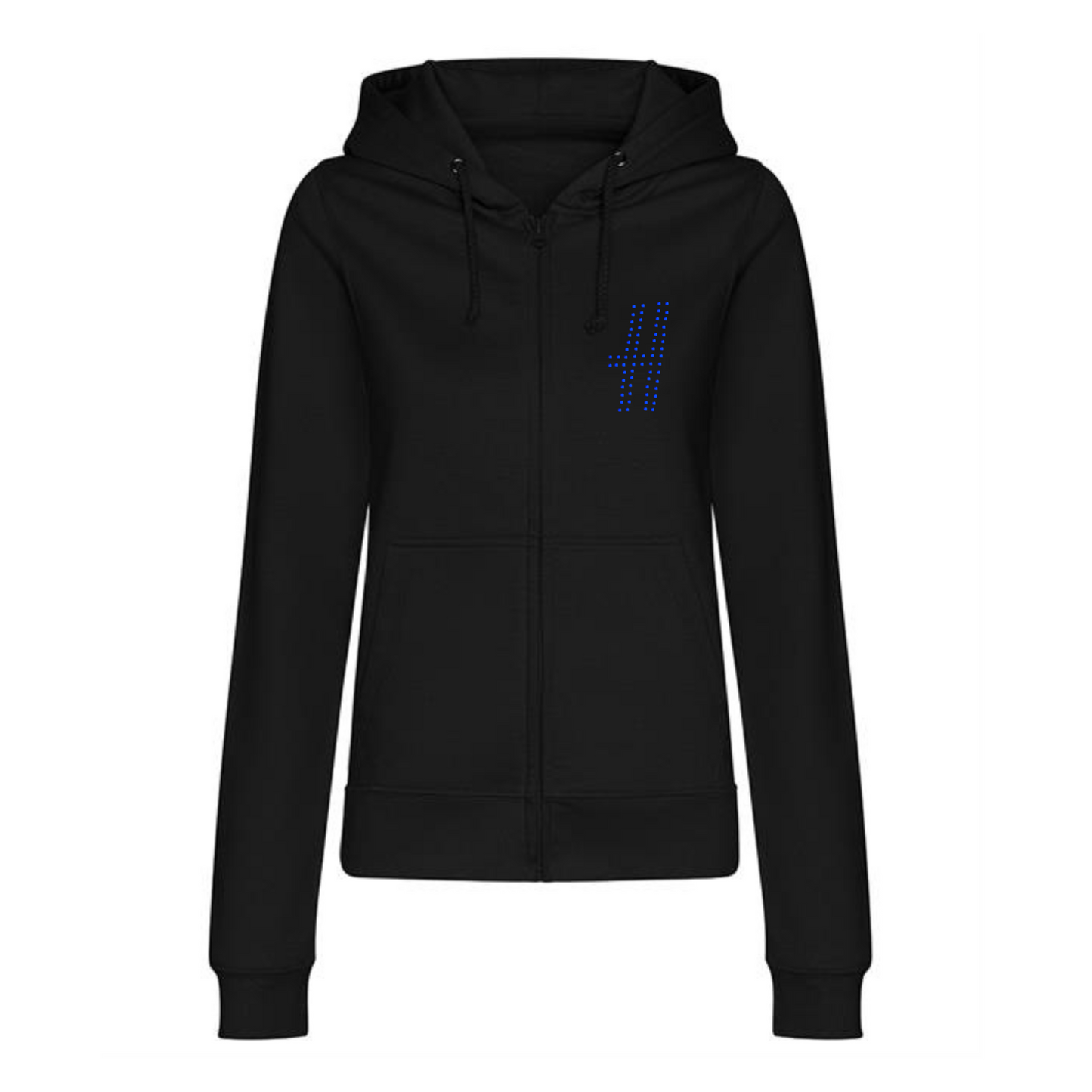 Heathers musical double design zipped hoodie