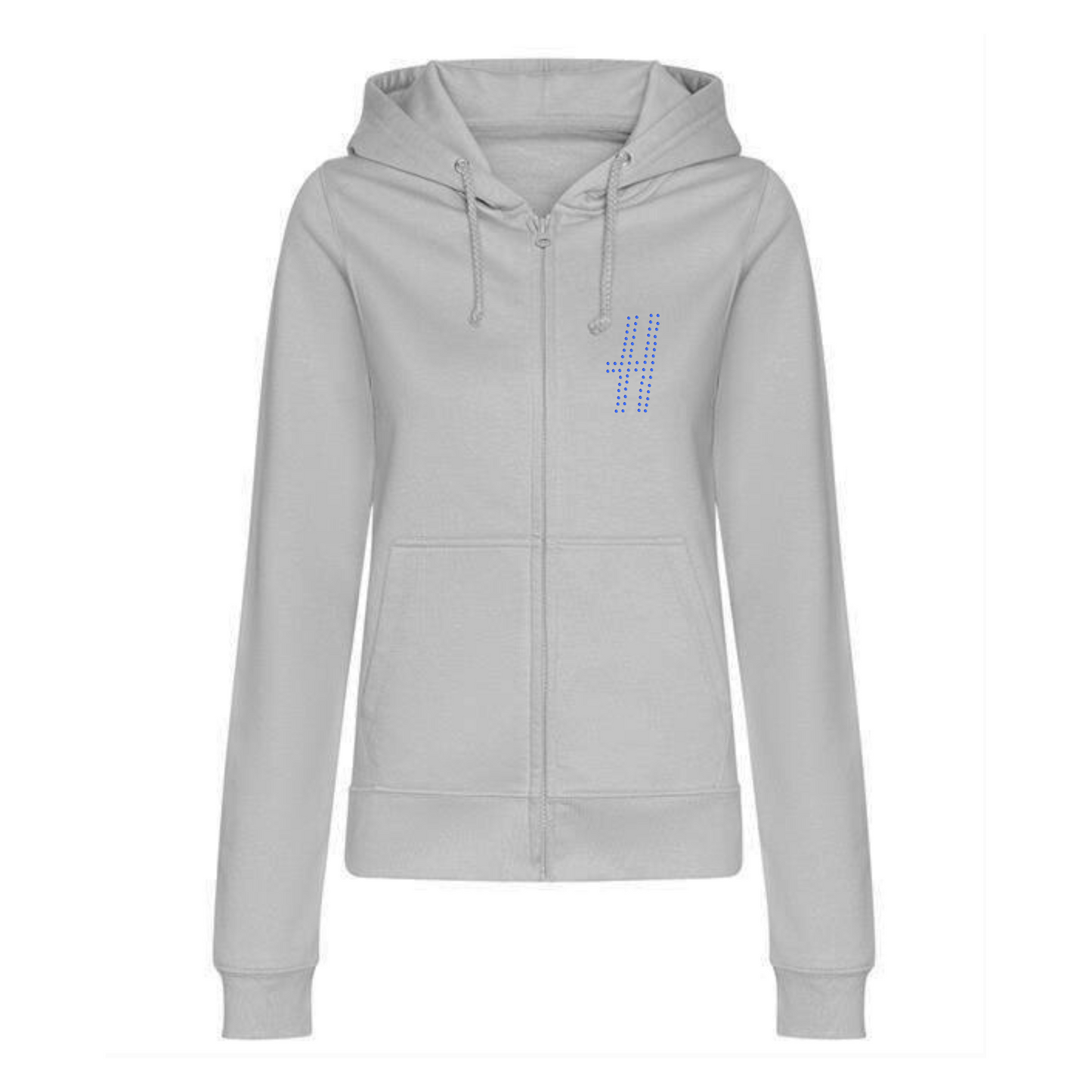 Heathers musical double design zipped hoodie