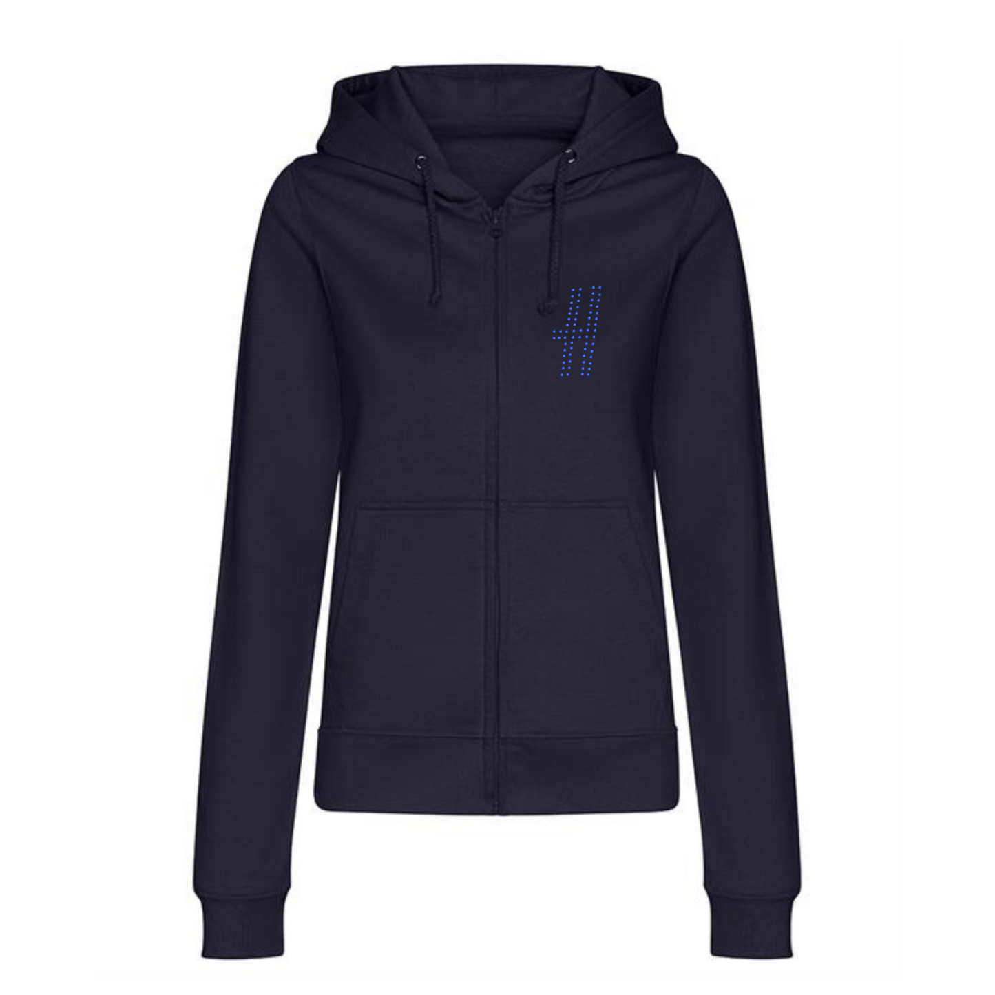 Heathers musical double design zipped hoodie