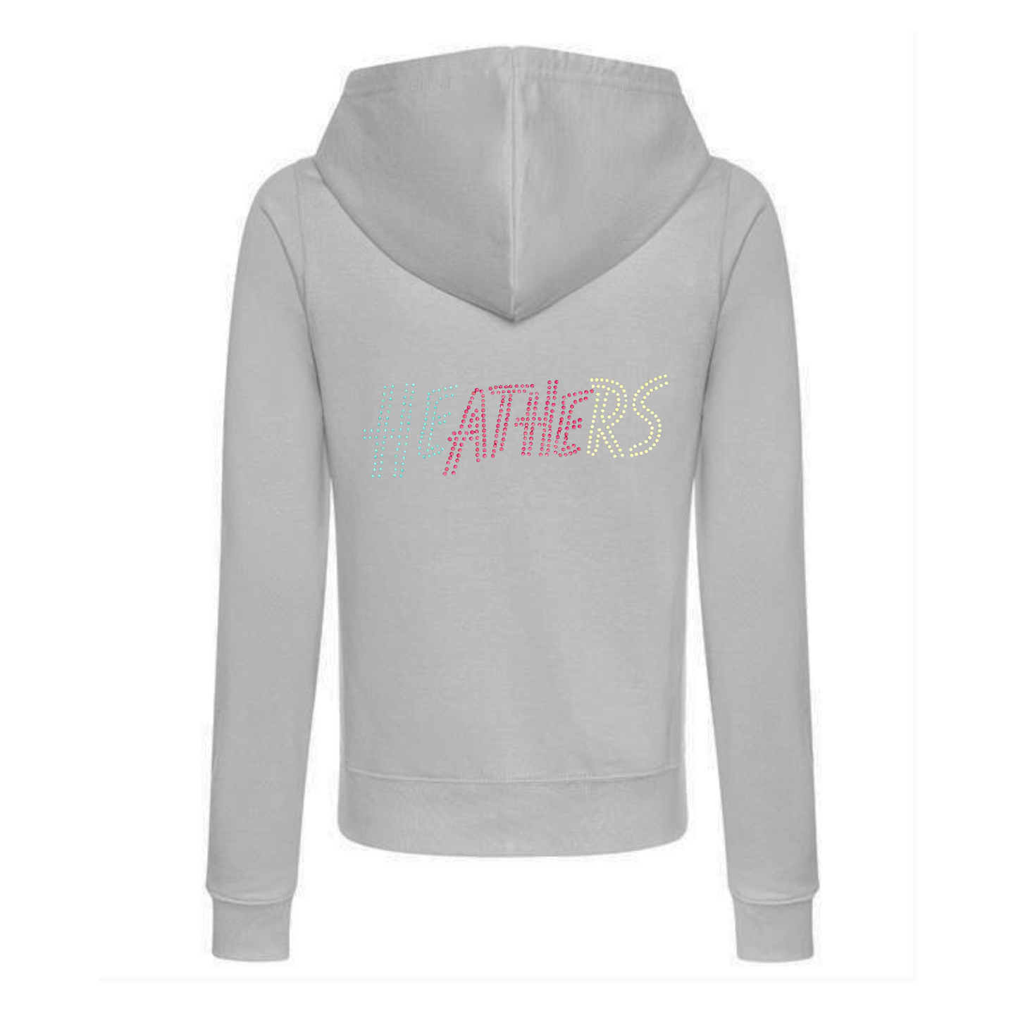 Heathers musical double design zipped hoodie