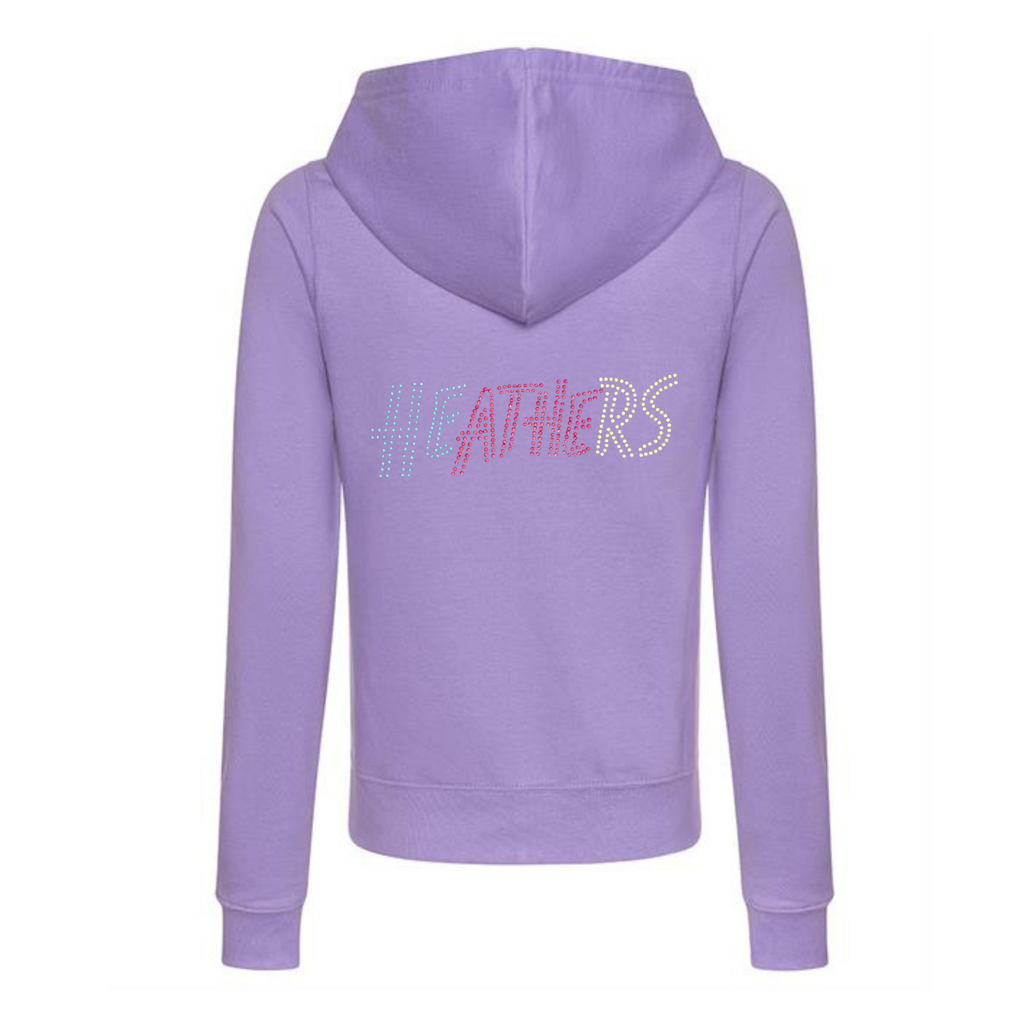 Heathers musical double design zipped hoodie