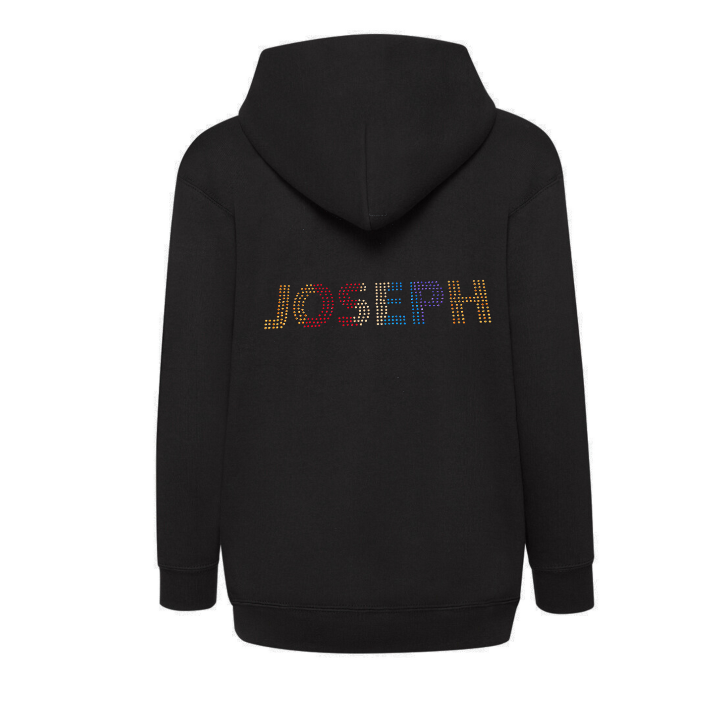 Joseph and the Amazing Technicolor Dreamcoat the musical kids zip up hoodie