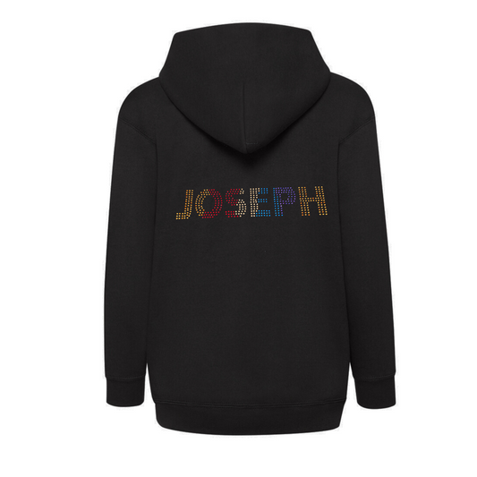 Joseph and the Amazing Technicolor Dreamcoat the musical kids zip up hoodie
