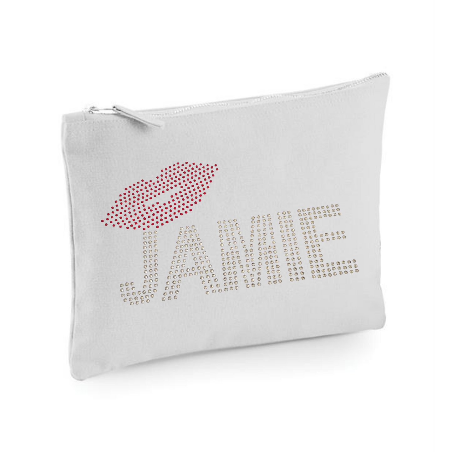 Everybody's talking about Jamie zip large make up or cosmetic bag with bling detail