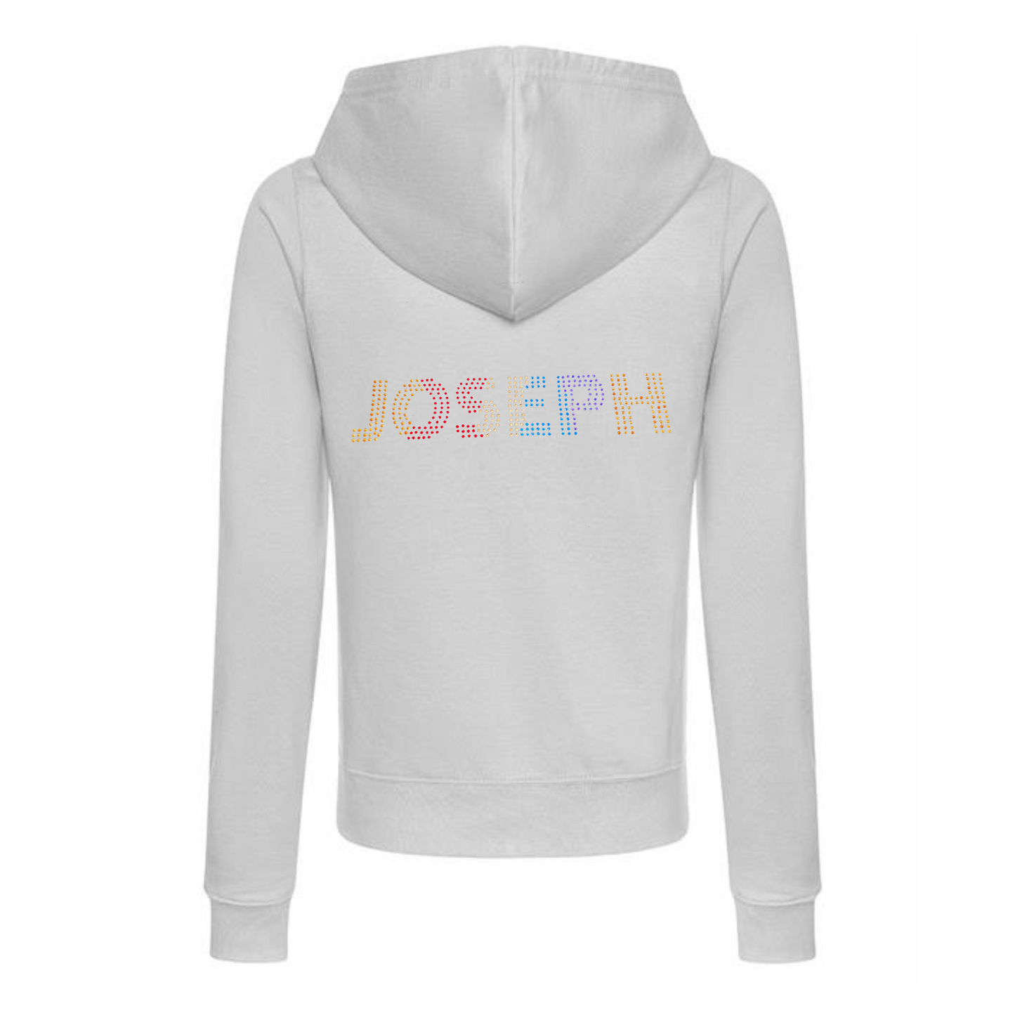 Joseph and the Amazing Technicolor Dreamcoat the musical adult zipped hoodie