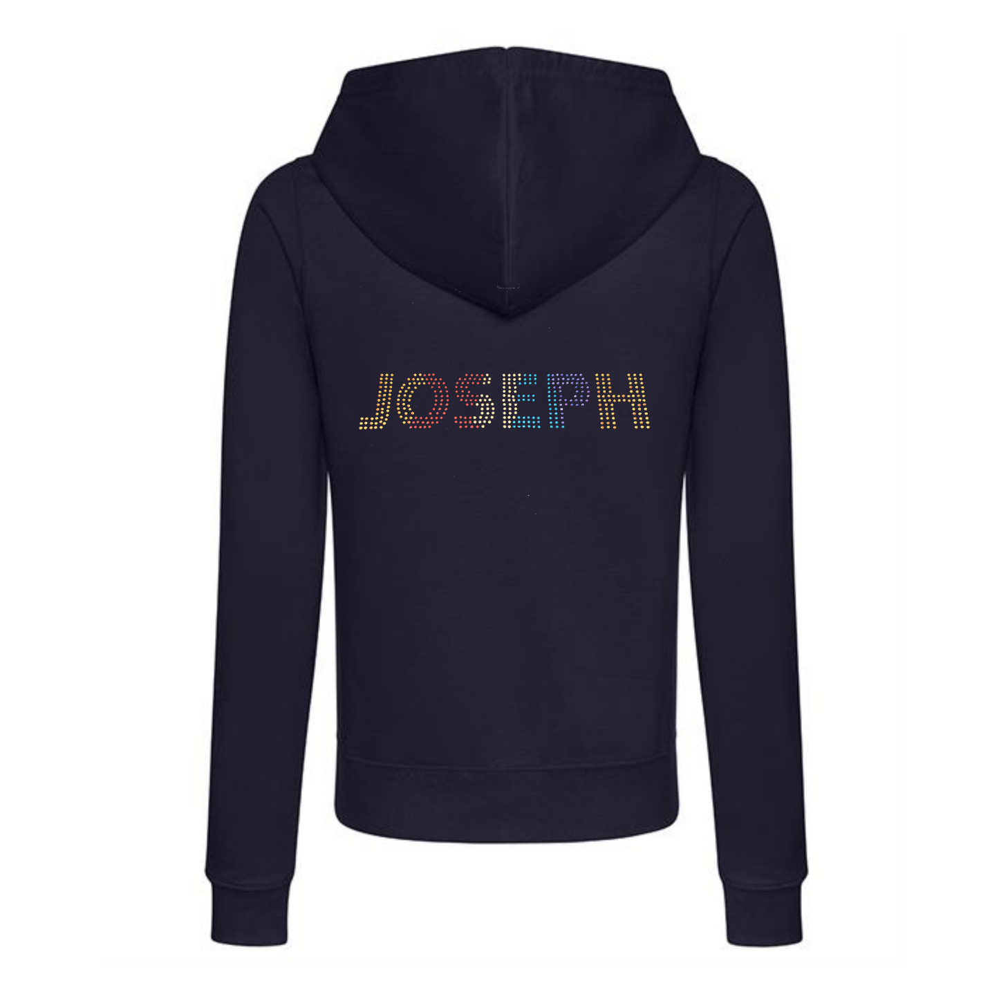 Joseph and the Amazing Technicolor Dreamcoat the musical adult zipped hoodie