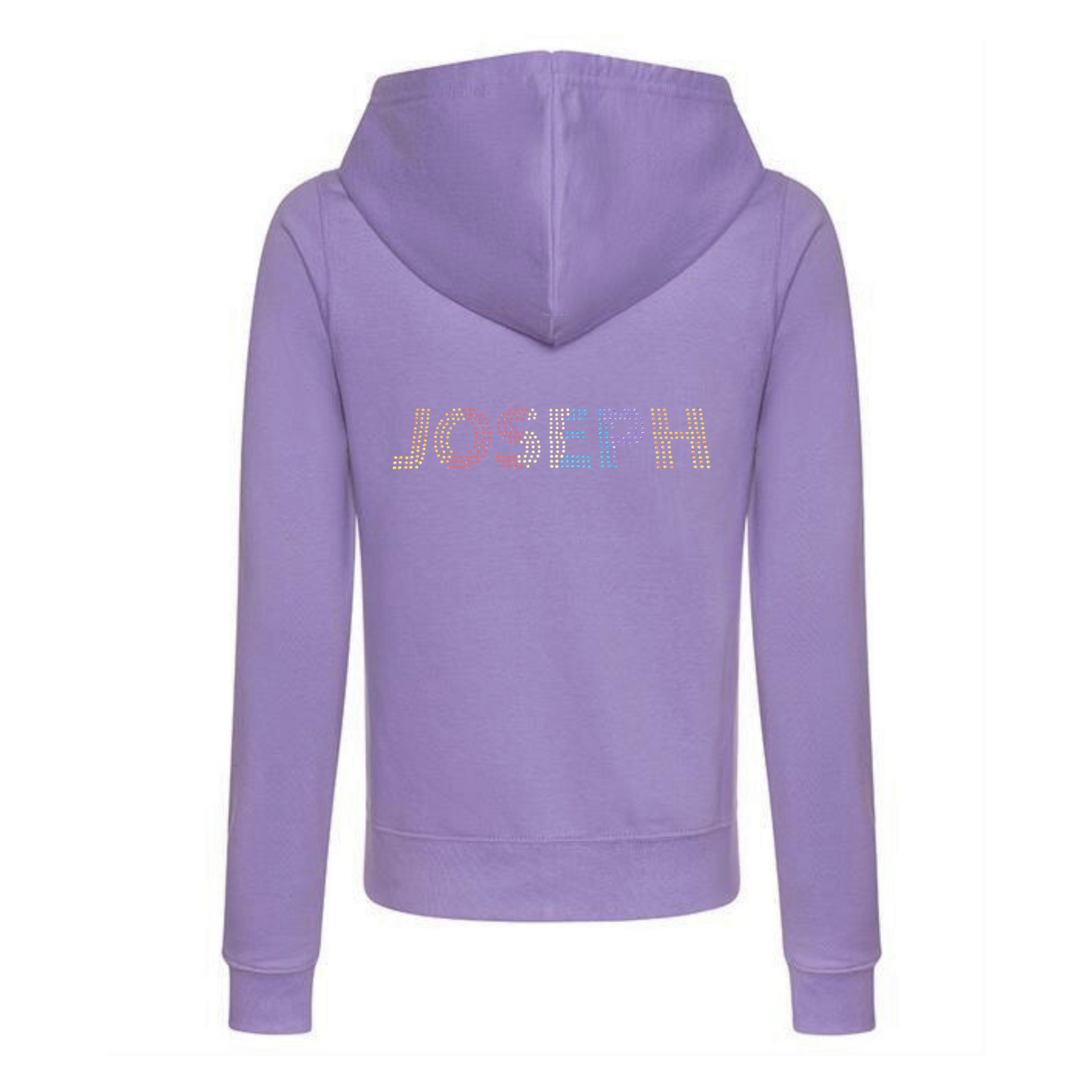 Joseph and the Amazing Technicolor Dreamcoat the musical adult zipped hoodie