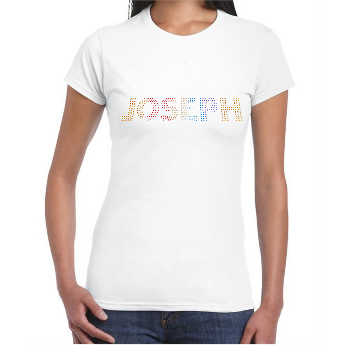 Joseph and the Amazing Technicolor Dreamcoat the musical ladies fit T shirt