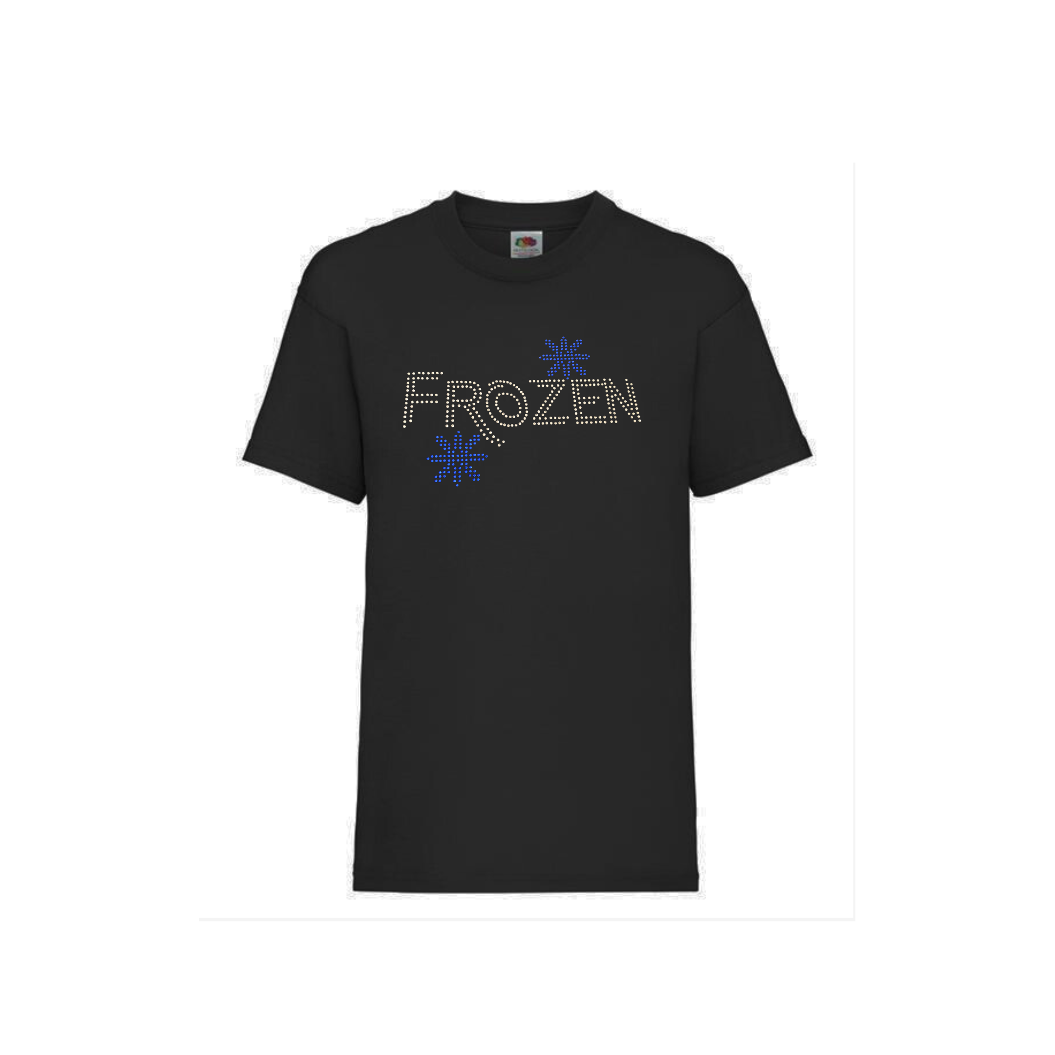 Frozen musical cotton bling snowflake children's teenage T-shirt