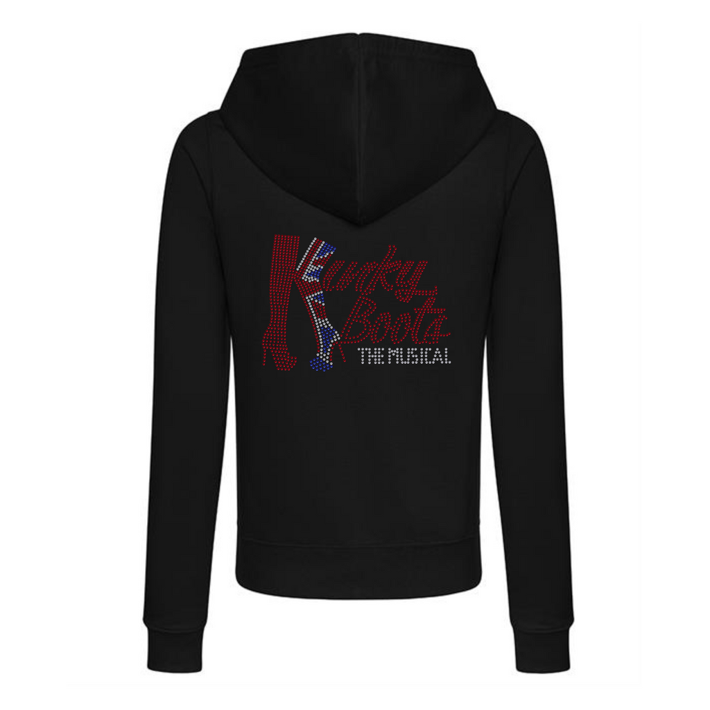 Kinky Boots the musical, boots deisgn, Broadway musical design zipped hoodie