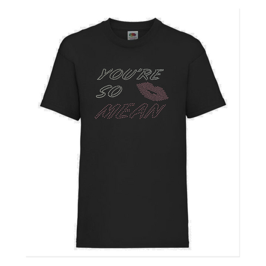 Mean Girls inspred musical theatre theatre T shirt with sparkly lip detail