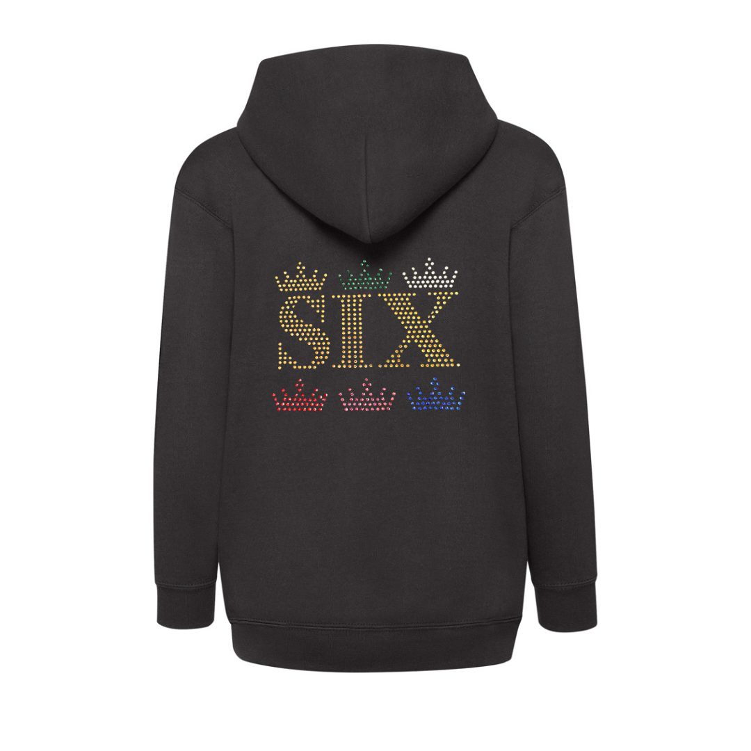 Six 6 crown design Hoodie Pullover Children's