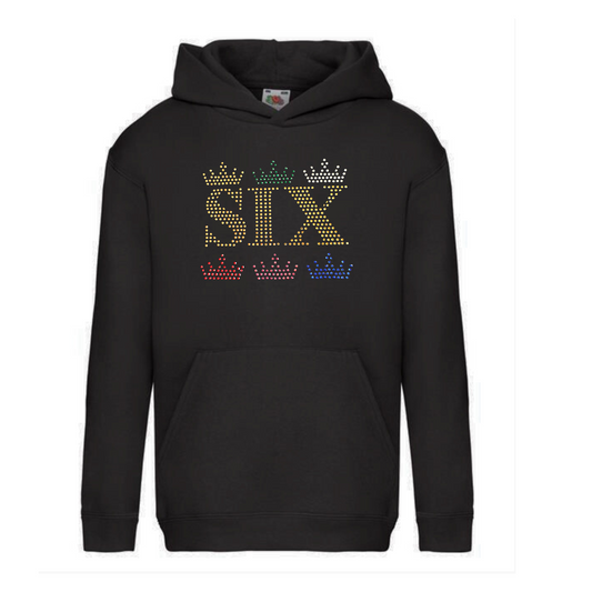 Six 6 crown design Hoodie Pullover Children's