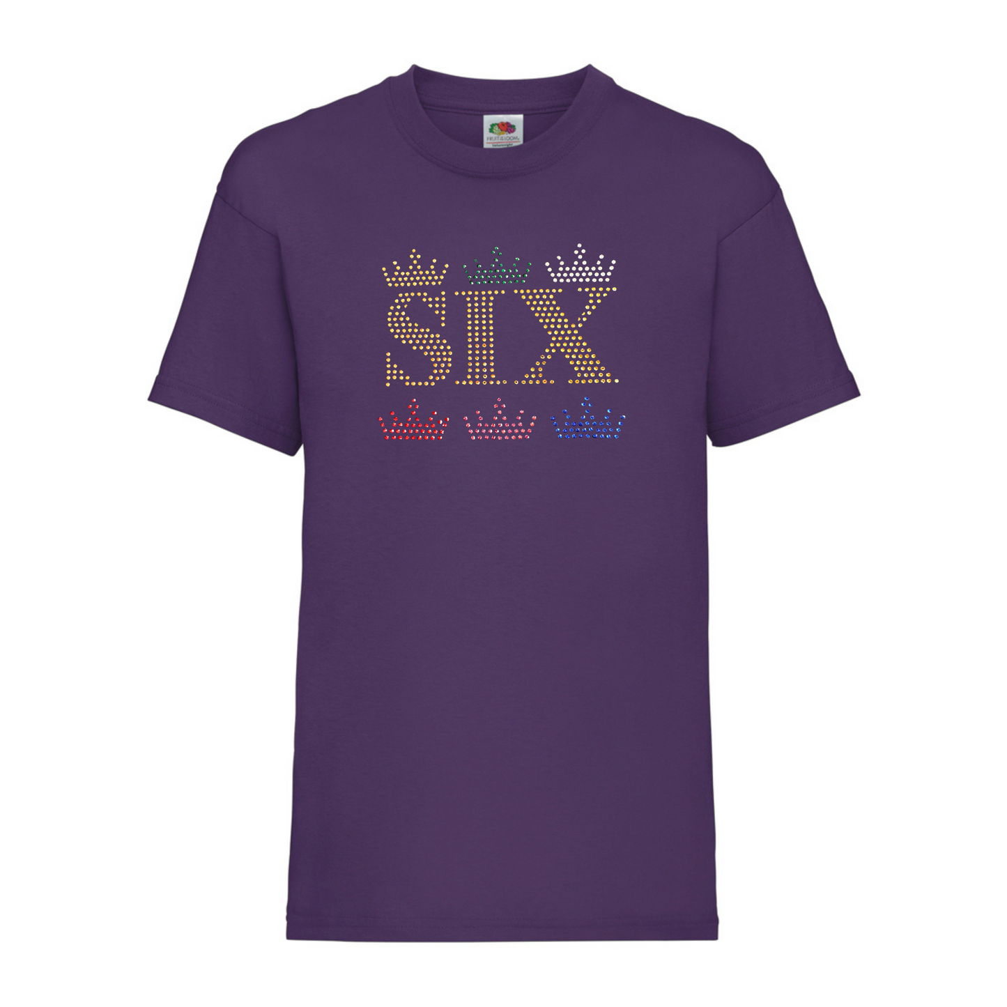 Six the musical cotton Queen crown design T shirt