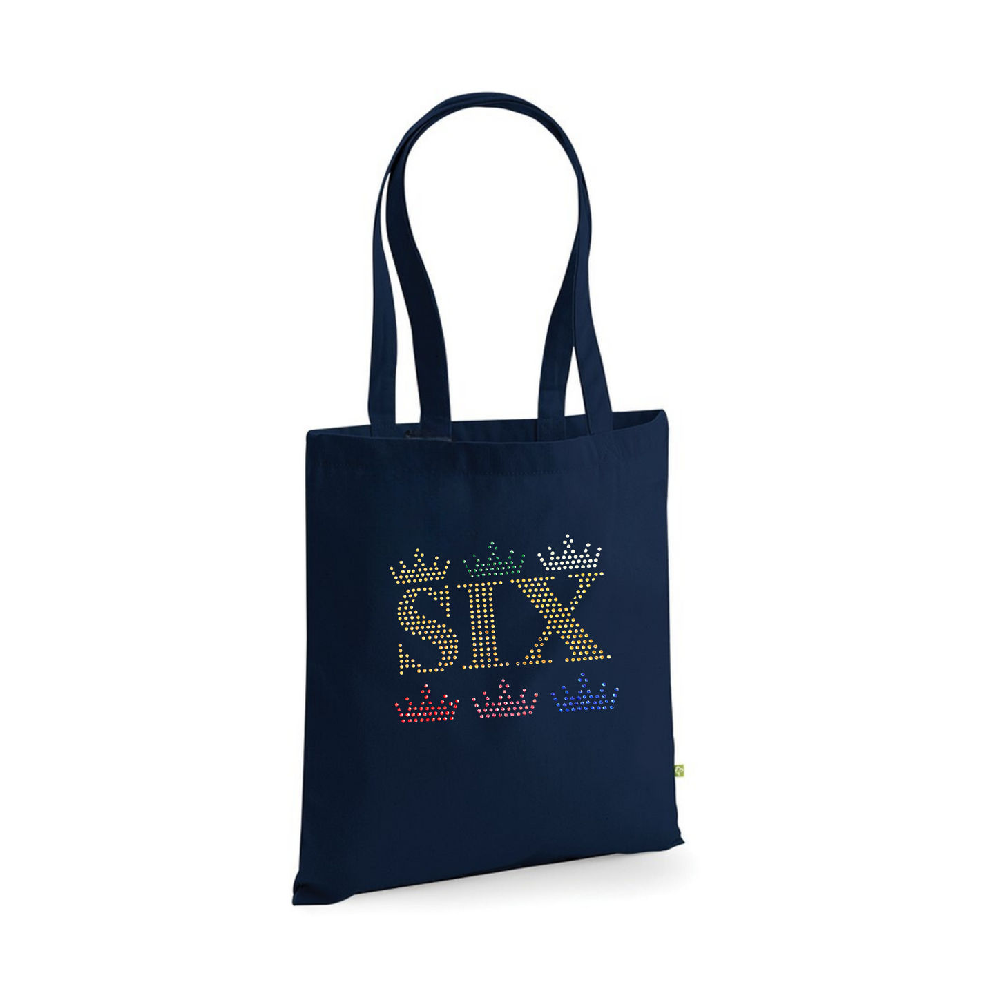 Six 6 crown design cotton Tote Bag