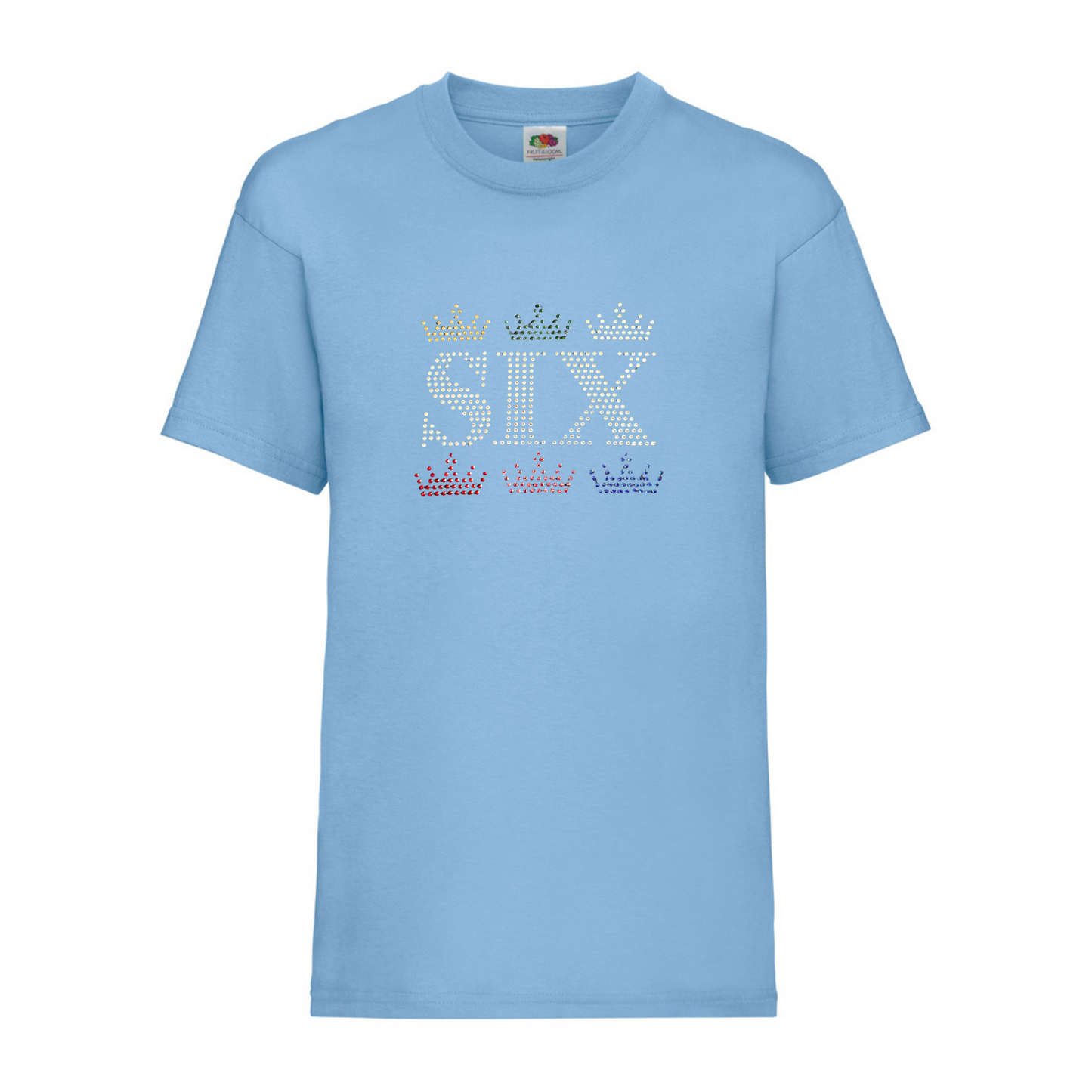 Six the musical cotton Queen crown design T shirt