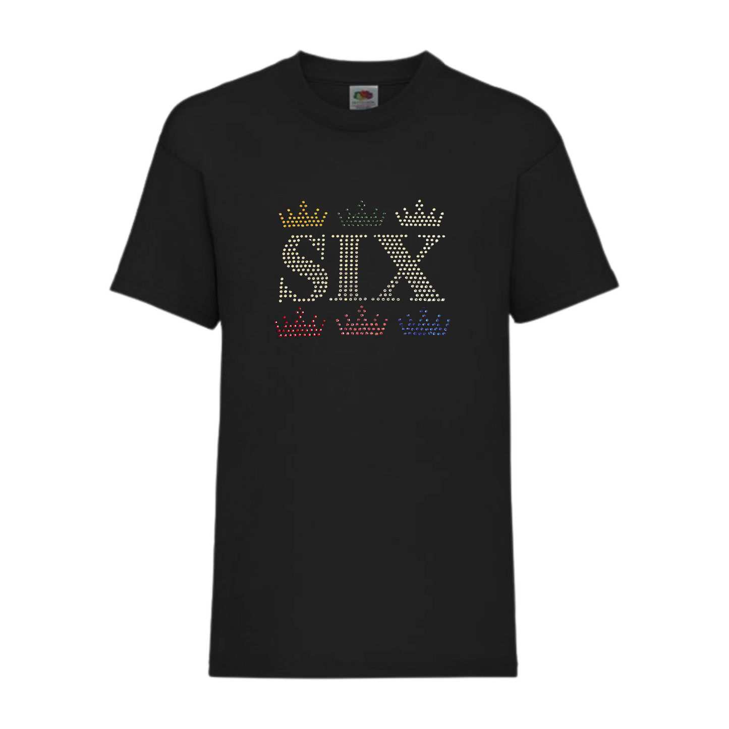 Six the musical 6 crown design T shirt