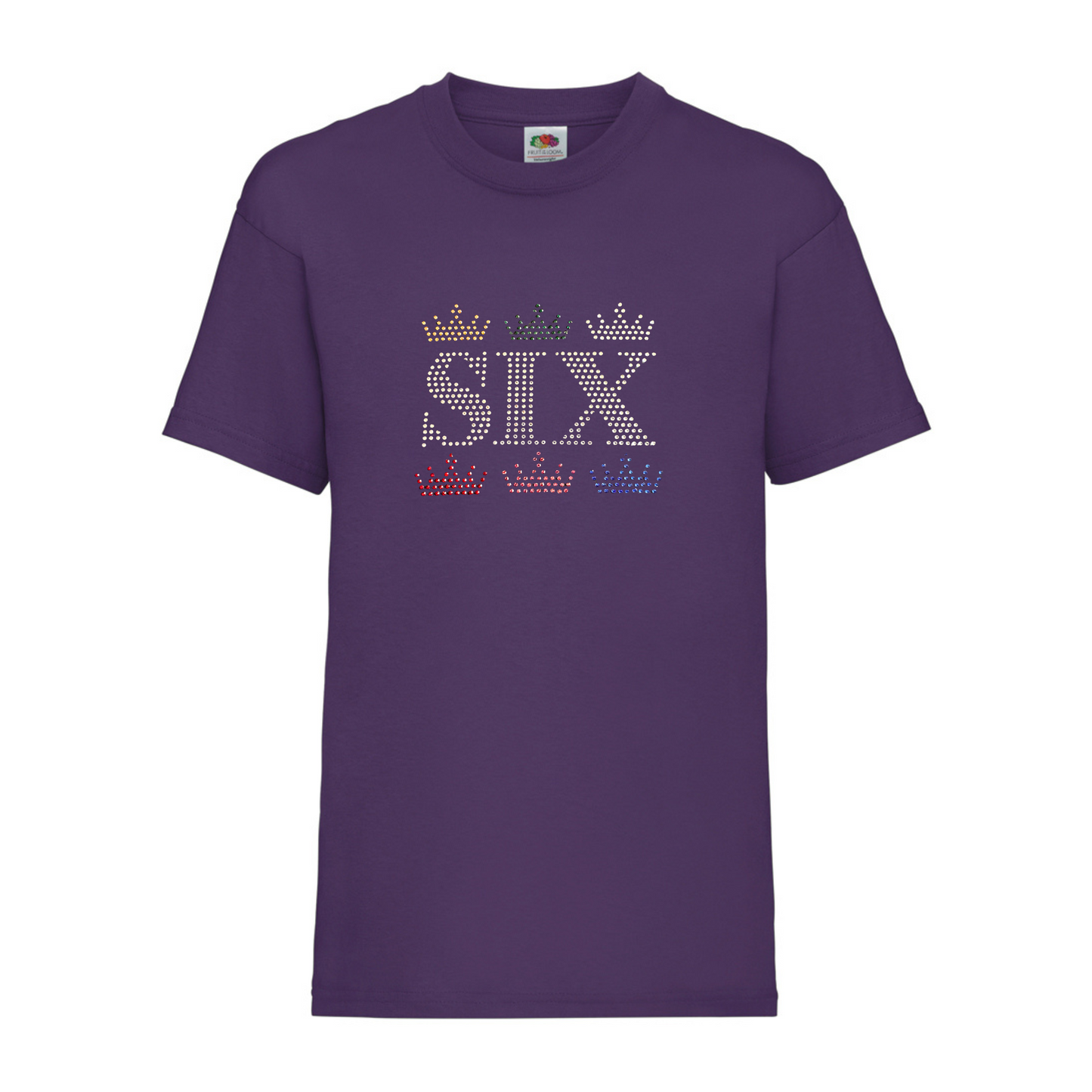 Six the musical 6 crown design T shirt