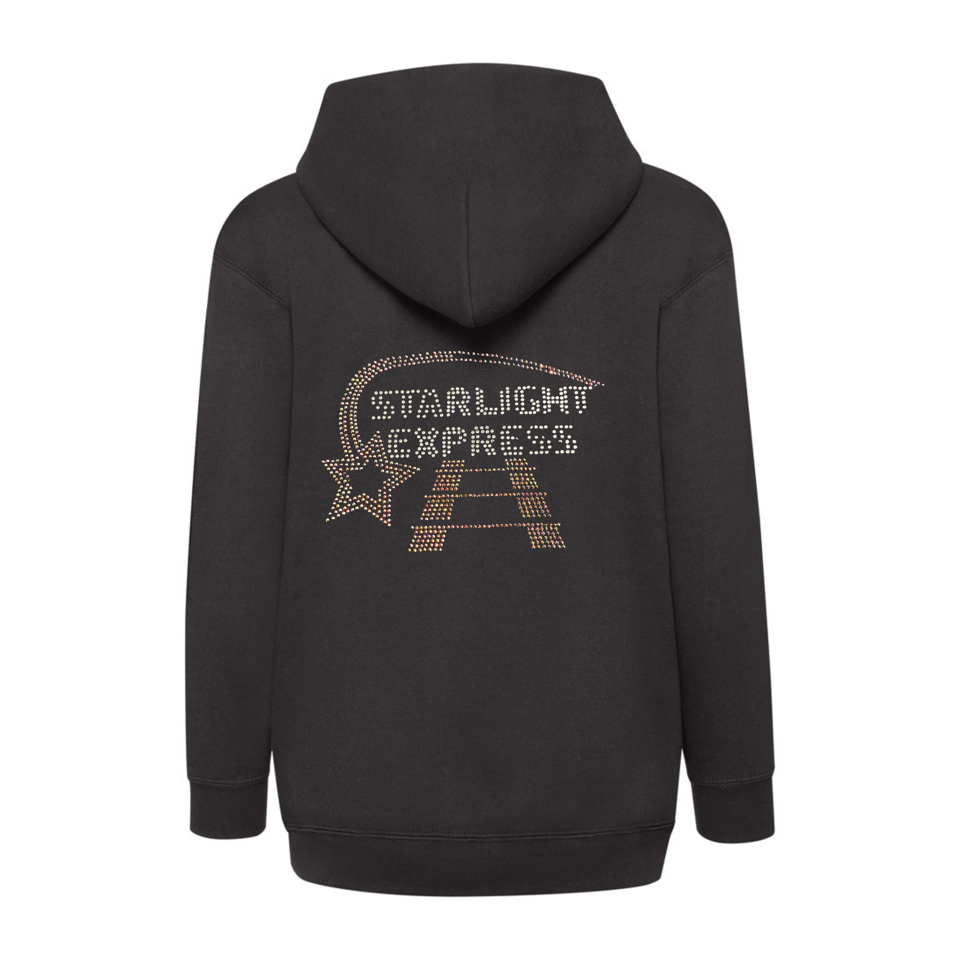 Starlight Express Kids zip up hoodie with sparkling star design