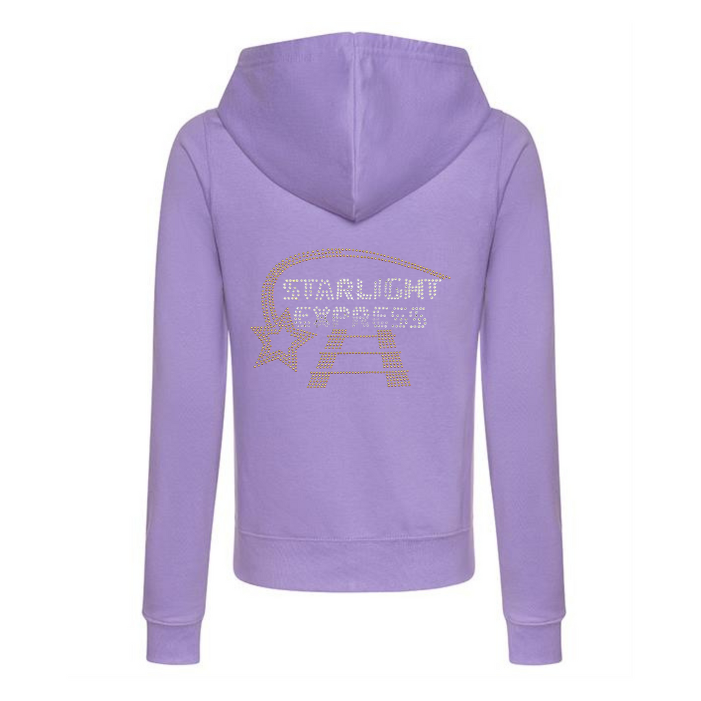 Starlight Express Zipped Hoodie Adult with design front and back