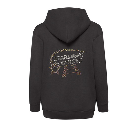 Starlight Express Kids zip up hoodie with sparkling star design
