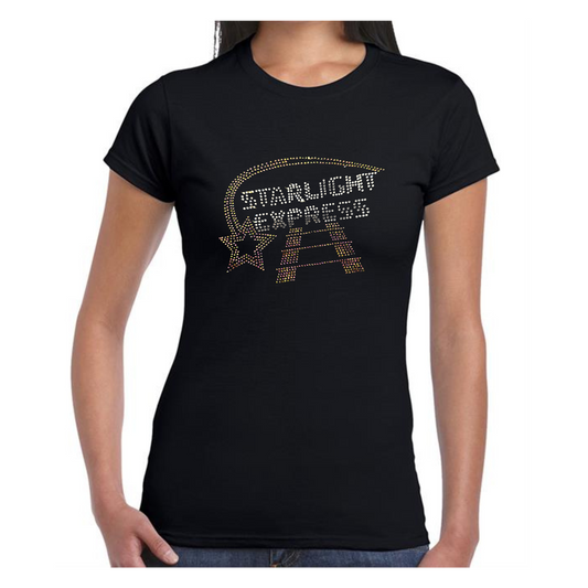 Starlight Express ladies T-shirt with back roller skate detail