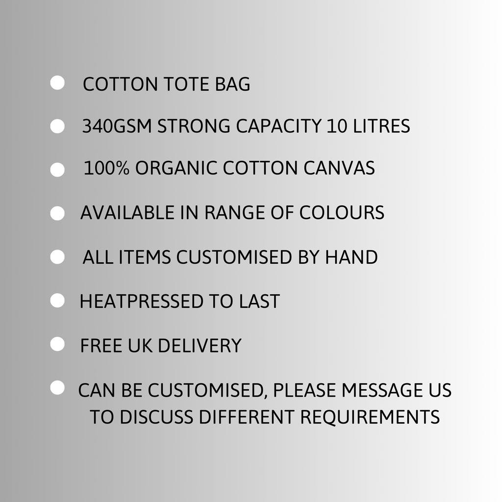 Hamilton rise up heavy cotton tote bag