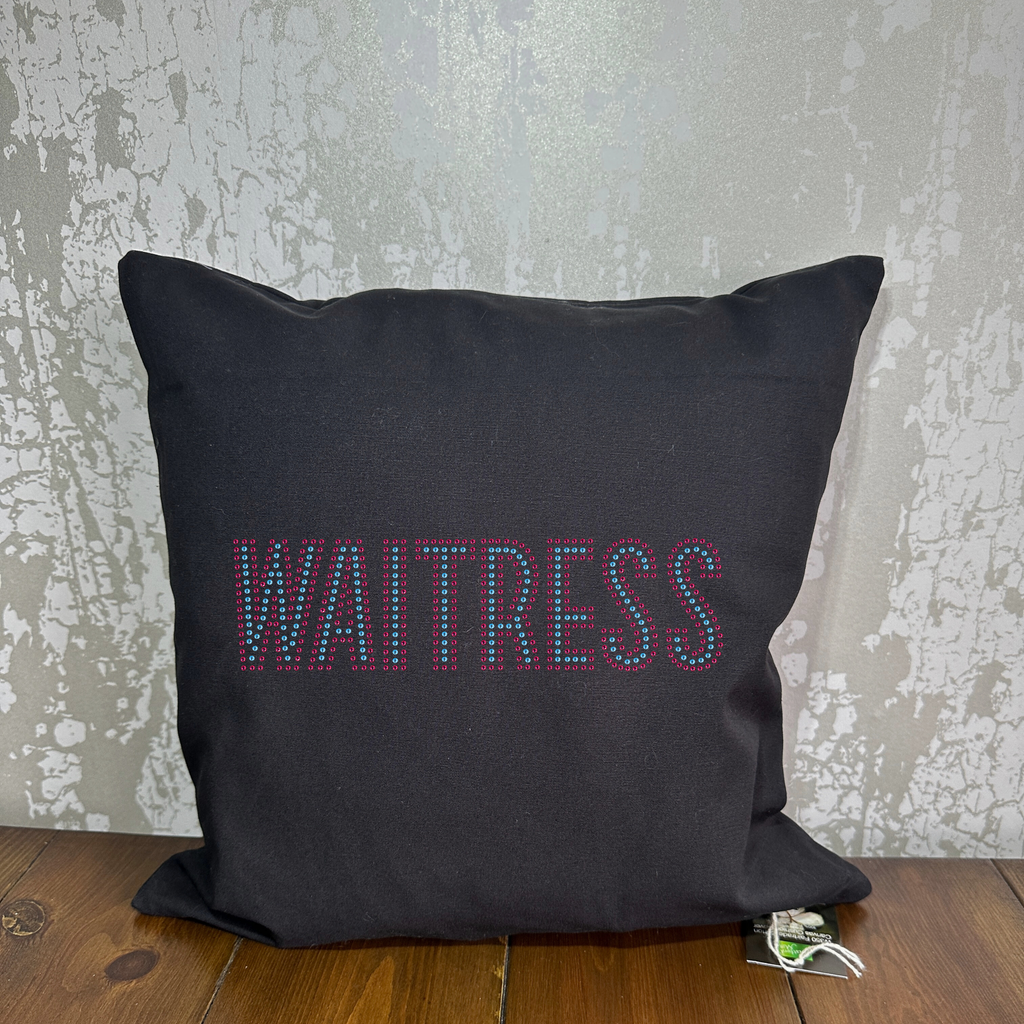 Waitress the musical cushion cover