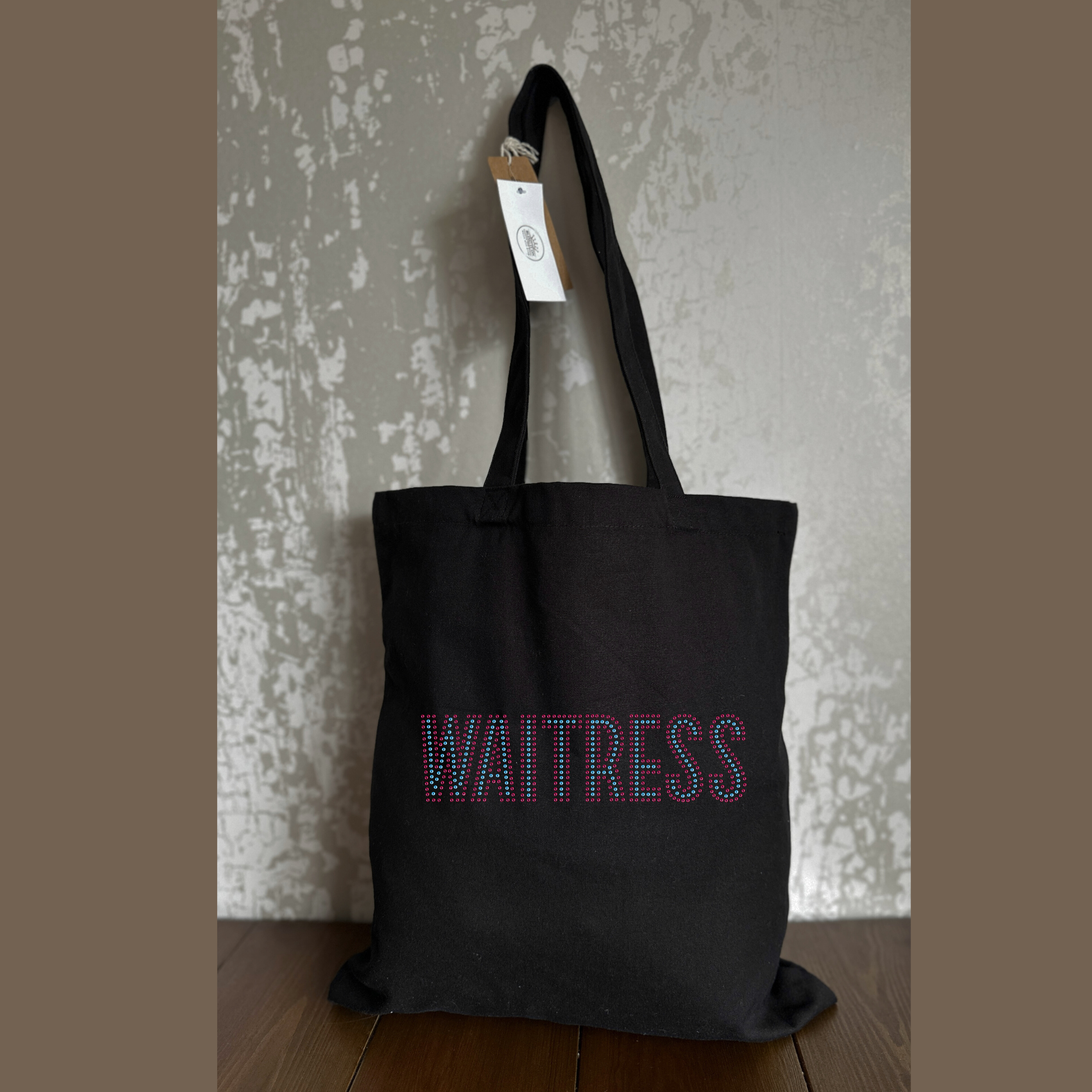 Waitress the musical, theatre tote bag, bag with logo